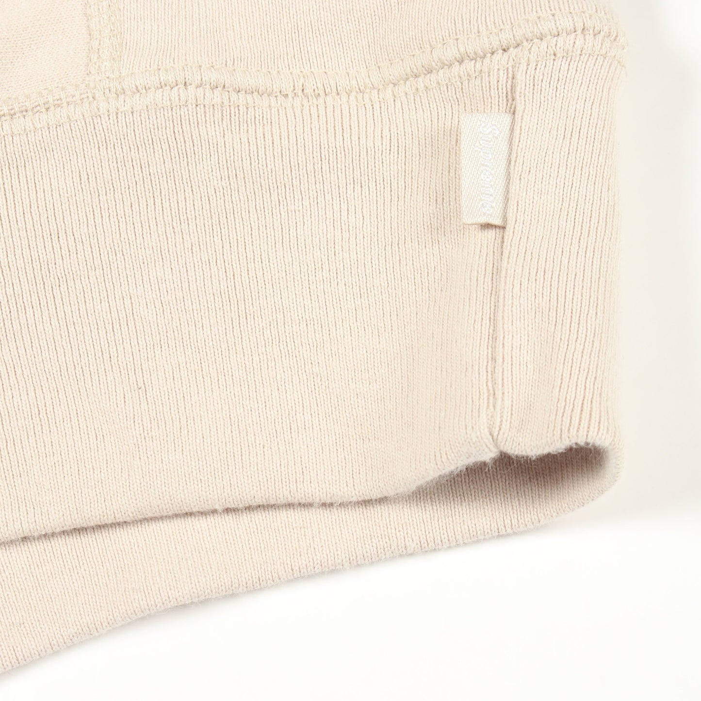 Box Logo Hooded Sweatshirt ロゴ刺繍 裏起毛 プルオーバーパーカー コットン ベージュ シュプリーム
