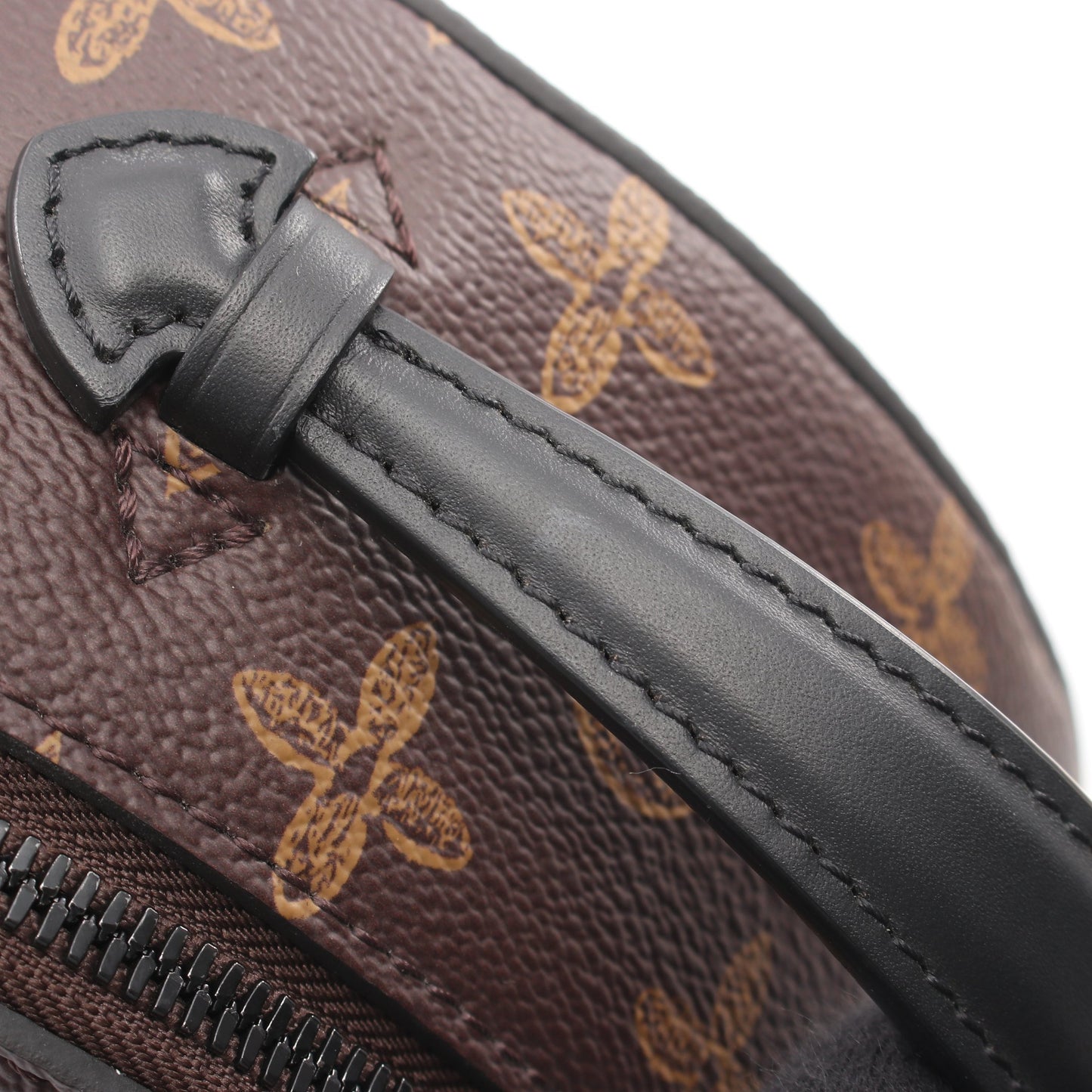 ホイールボックス モノグラム 2WAY ハンドバッグ PVC レザー ブラウン ブラック ルイヴィトン バッグ LOUIS VUITTON