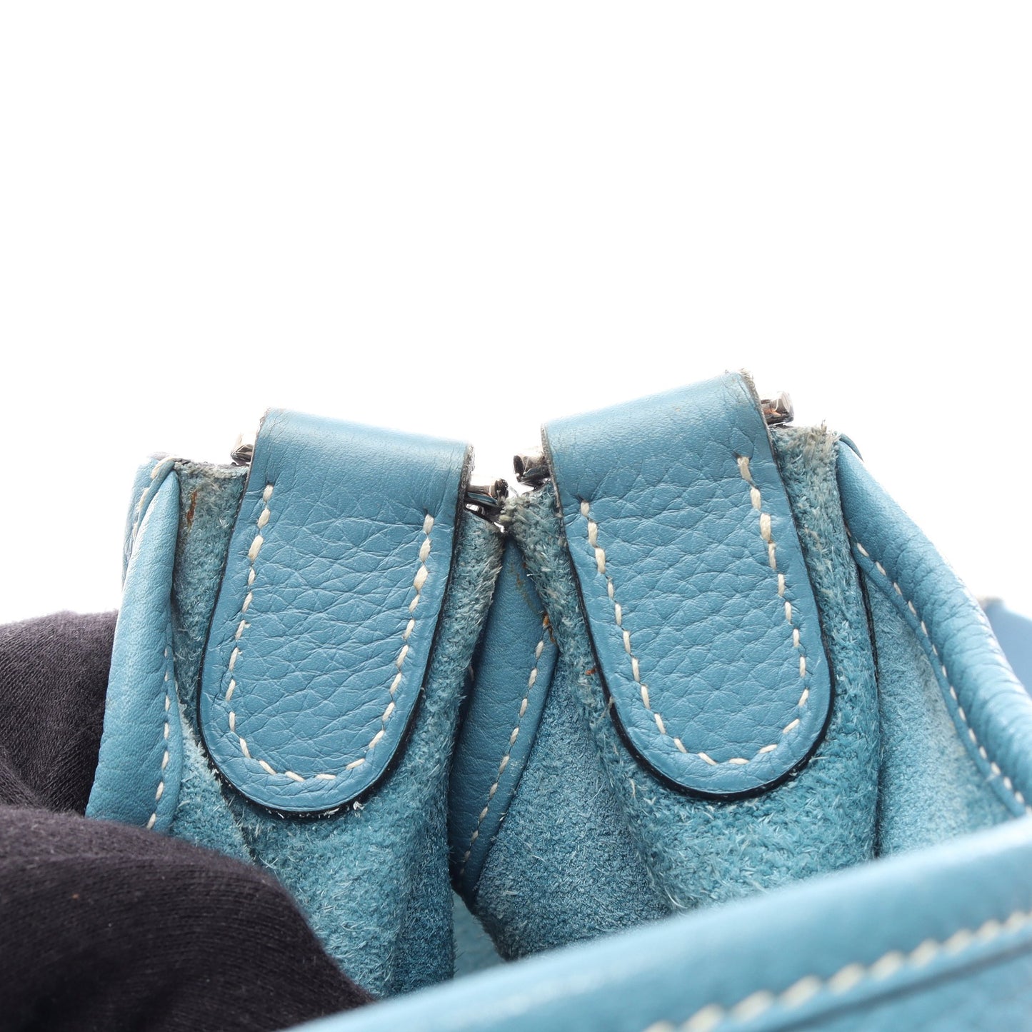 エヴリン 3 トロワ PM ブルージーン ショルダーバッグ トリヨンクレマンス ブルー シルバー金具 □M刻印 エルメス バッグ HERMES