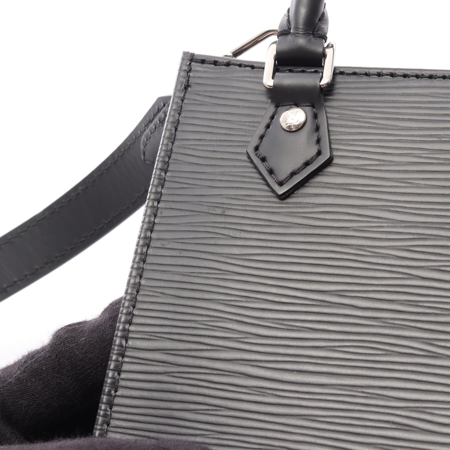プティット サックプラ エピ ノワール 2WAY ハンドバッグ レザー ブラック ルイヴィトン バッグ LOUIS VUITTON