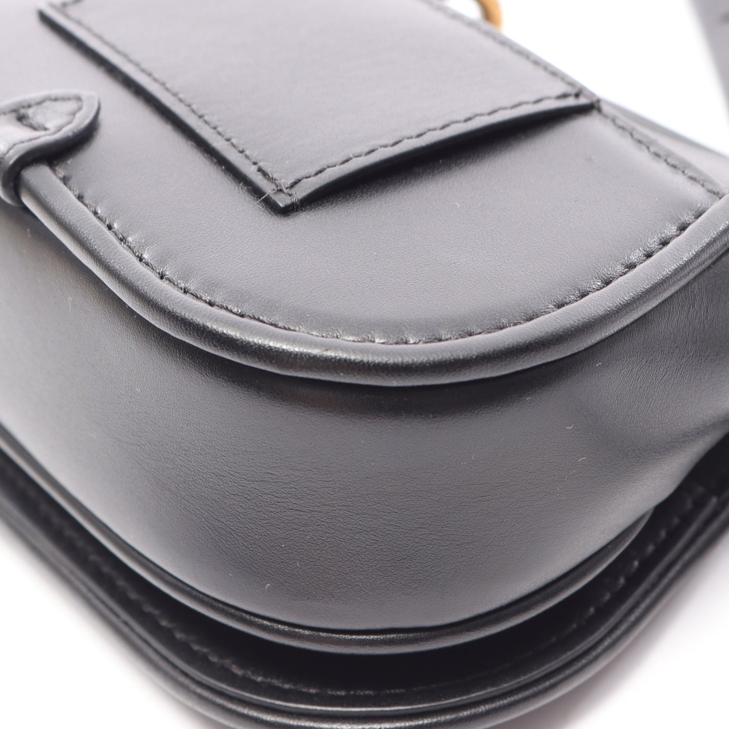 カモン ナノ ショルダーバッグ レザー ブラック フェンディ バッグ FENDI
