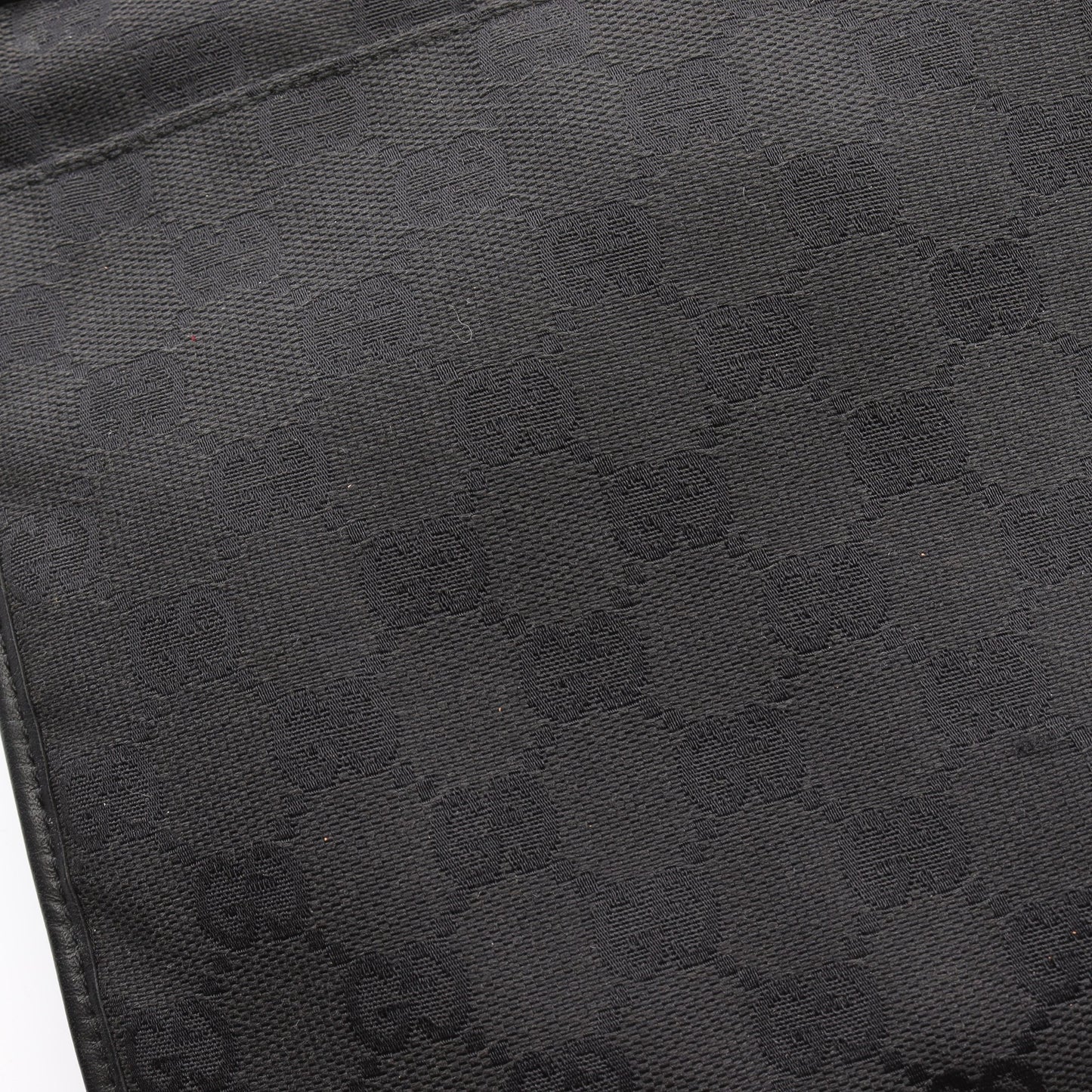 GGキャンバス ショルダーバッグ キャンバス レザー ブラック グッチ バッグ GUCCI