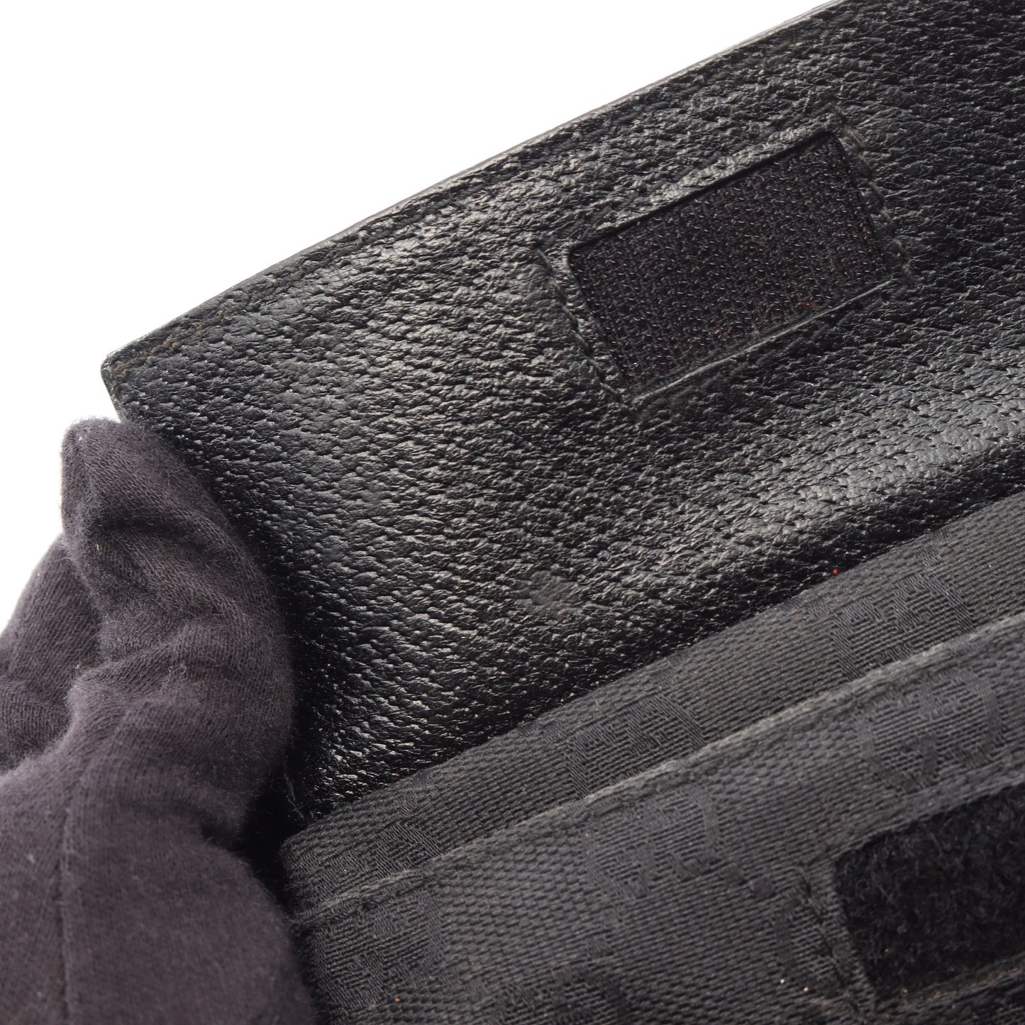 GGキャンバス ボディバッグ ウエストバッグ キャンバス レザー ブラック グッチ バッグ GUCCI