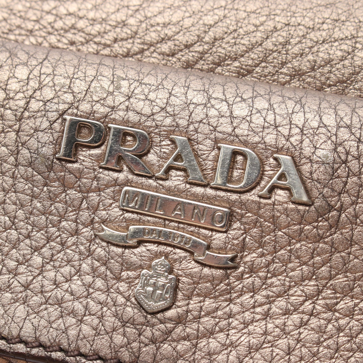 VIT.DAINO ショルダーバッグ トートバッグ レザー ブロンズ プラダ バッグ PRADA