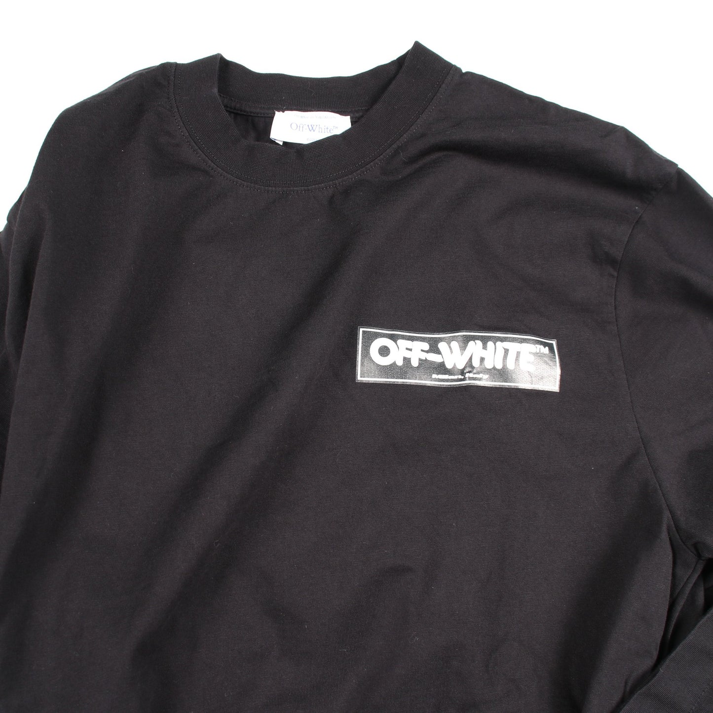 Eye Logo Skate 長袖Tシャツ コットン ブラック オフホワイト