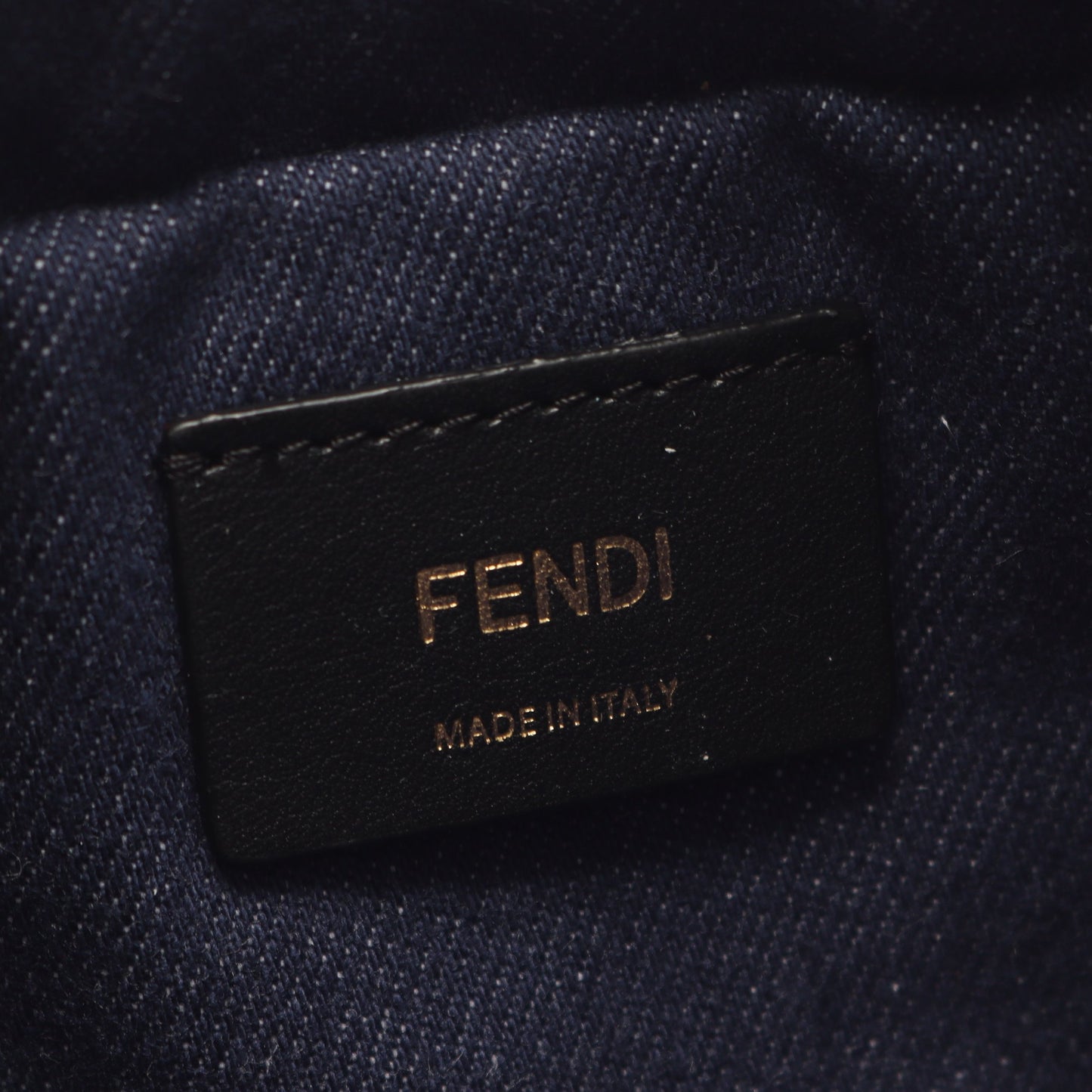 マンマバゲット スモール 2WAY ハンドバッグ デニム レザー ネイビー フェンディ バッグ FENDI