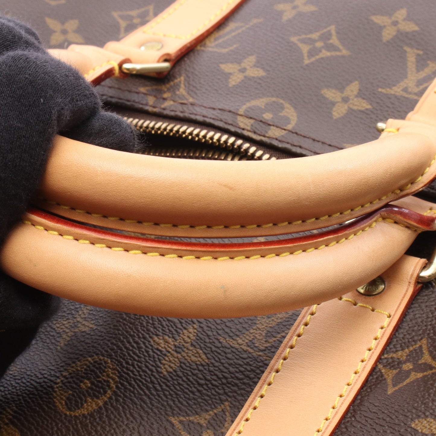 キーポル45 モノグラム ボストンバッグ PVC レザー ブラウン ルイヴィトン バッグ LOUIS VUITTON