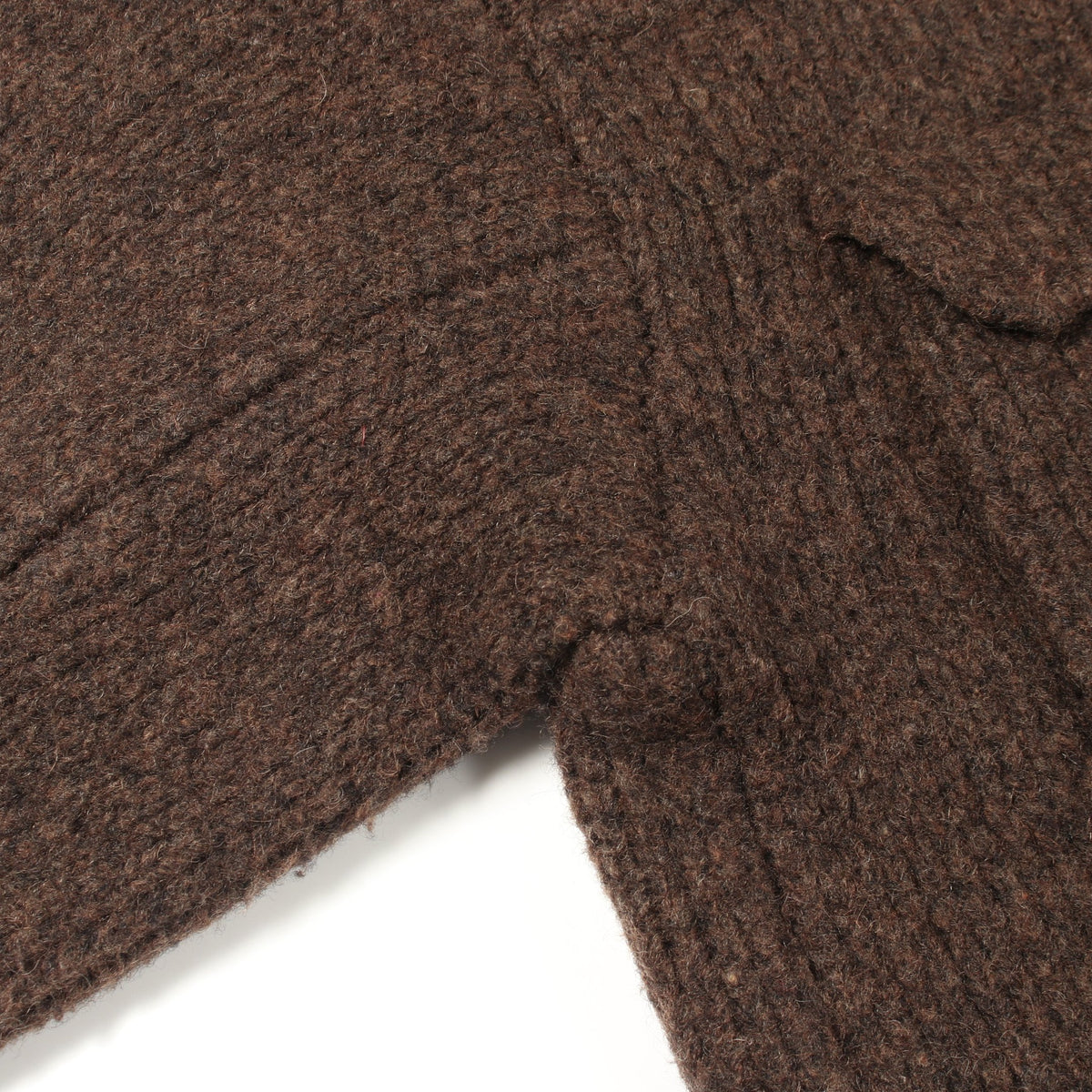 ニット ジャケット ウール ダークブラウン ンニット アウター NKNIT