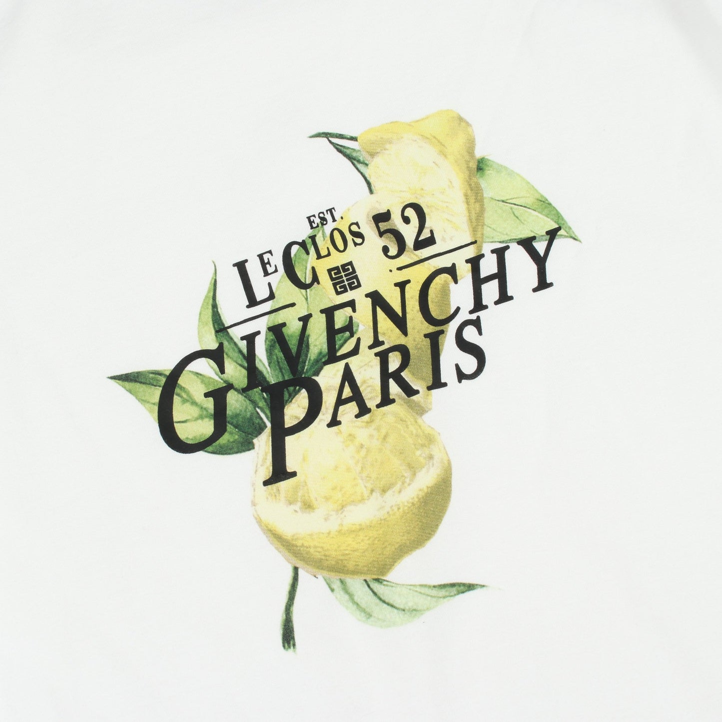 レモン 半袖Tシャツ コットン ホワイト ジバンシィ トップス GIVENCHY