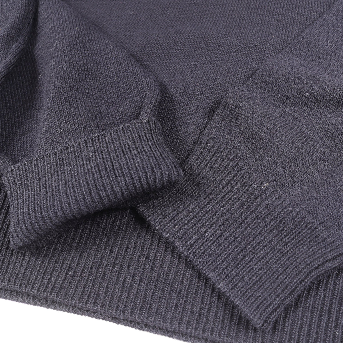 ハイネック ニット ウール カシミヤ ネイビー ダークパープル エルメス