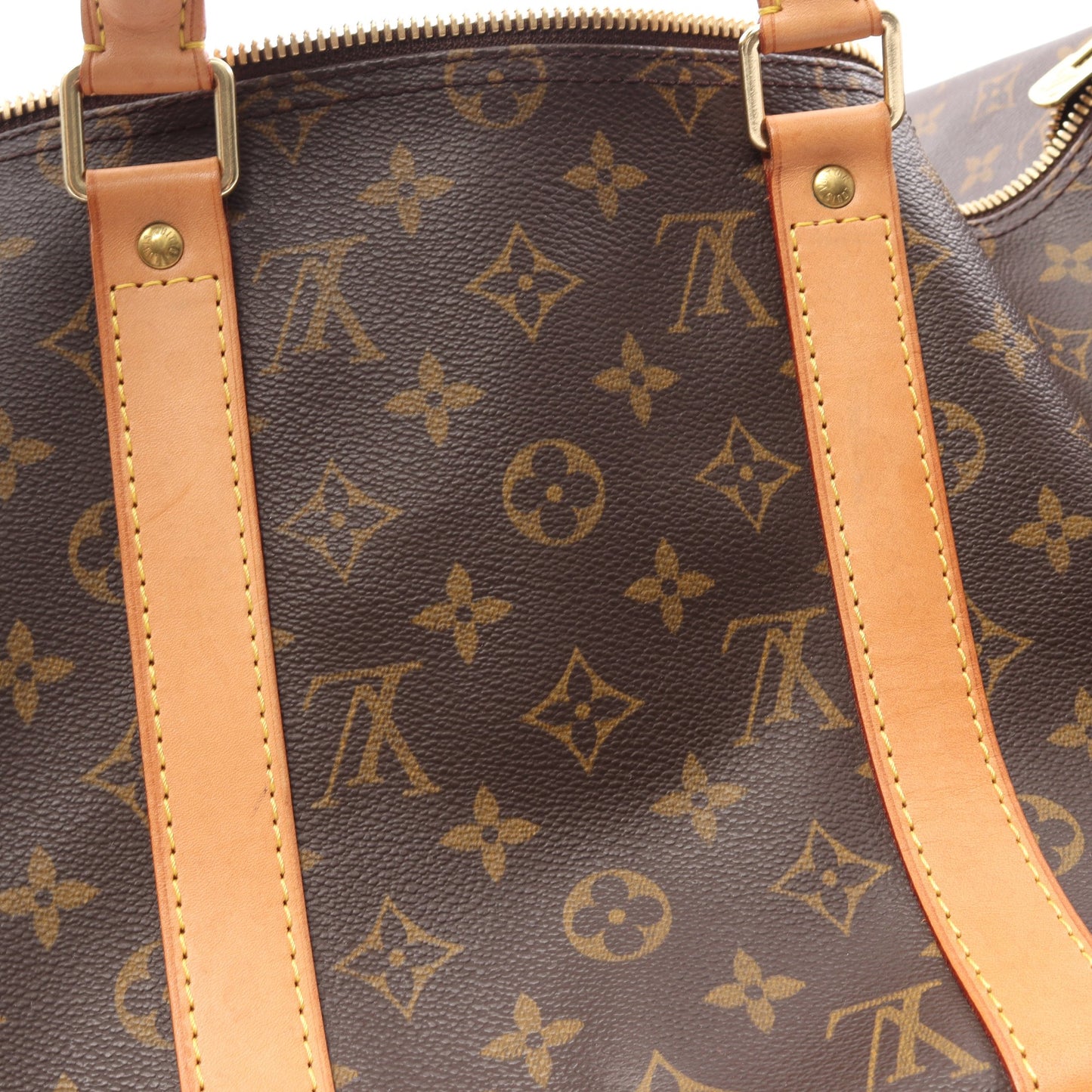 キーポル50 モノグラム ボストンバッグ PVC レザー ブラウン ルイヴィトン バッグ LOUIS VUITTON