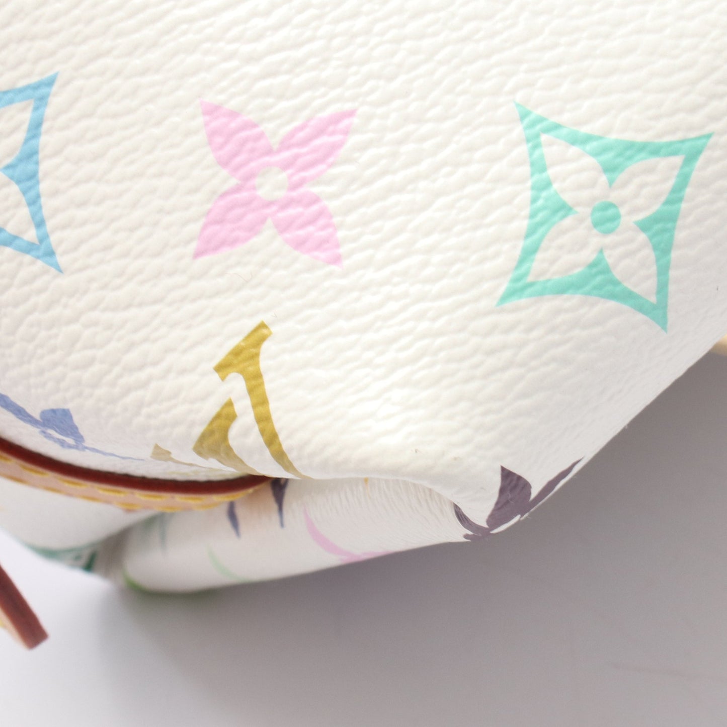 LV × TM キャリーオール NM PM モノグラムマルチカラー ショルダーバッグ PVC レザー ホワイト マルチカラー ルイヴィトン