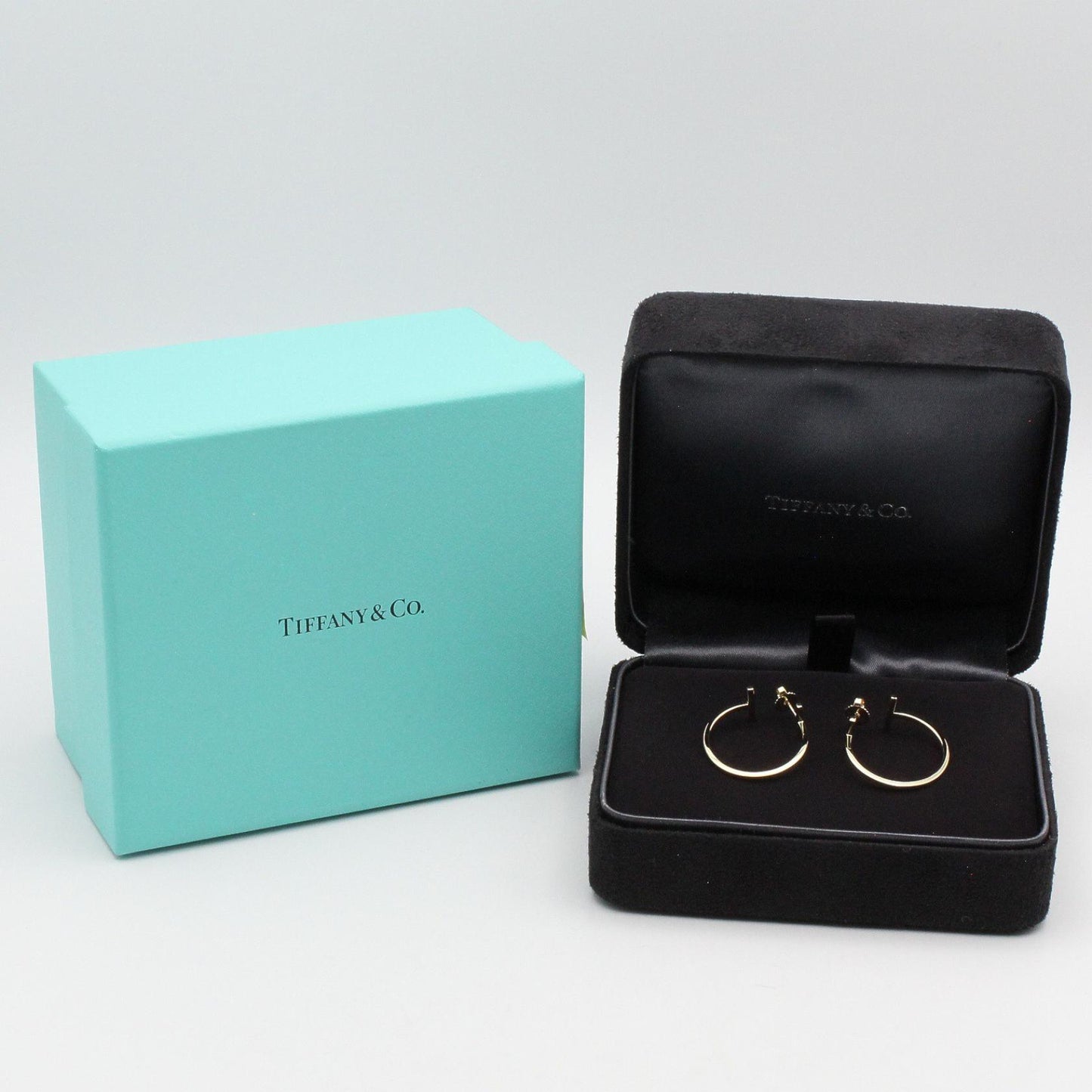 Tワイヤーフープピアス ミディアム ピアス K18YG ゴールド イエローゴールド ティファニー アクセサリー TIFFANY & Co.