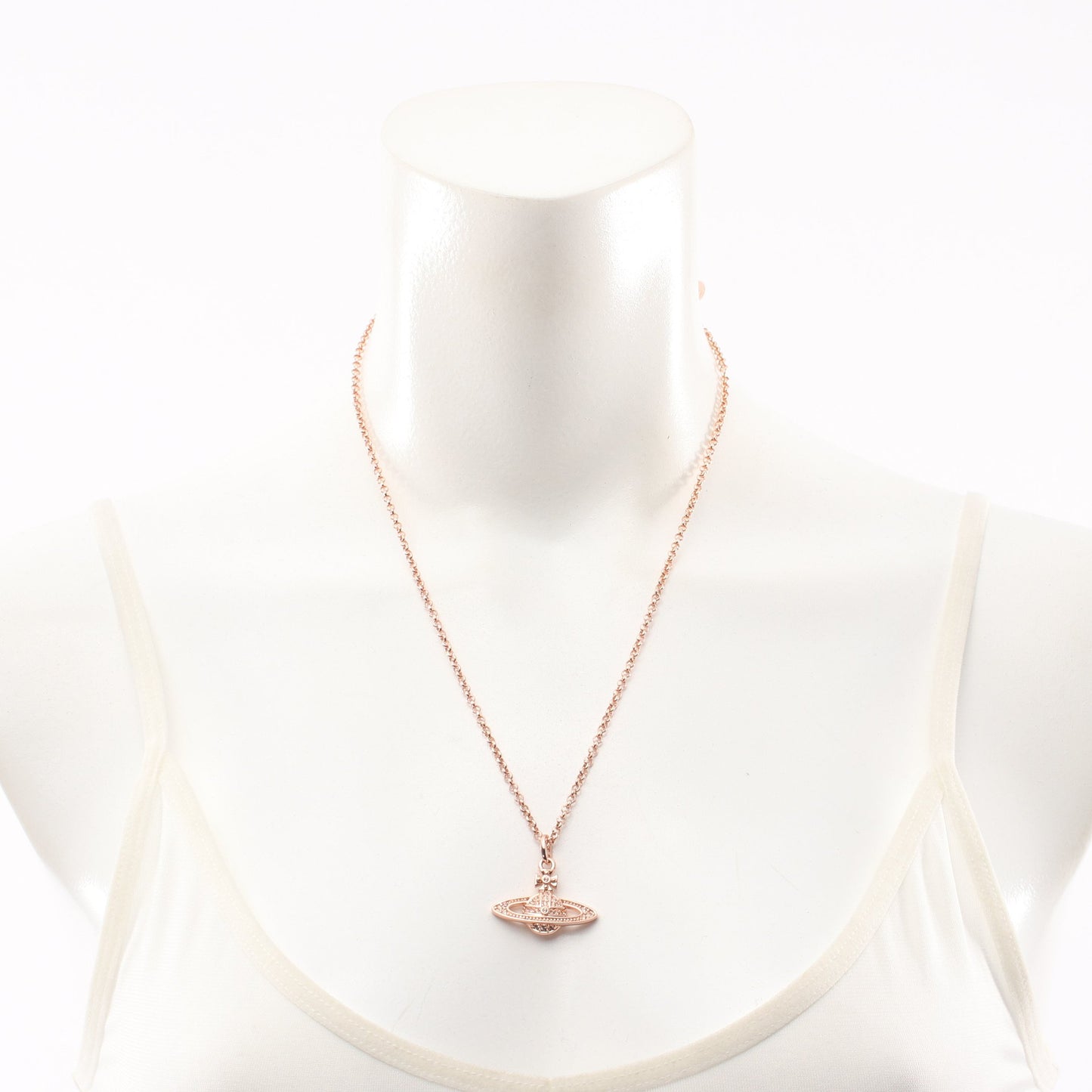 MINI BAS RELIEF ネックレス GP ラインストーン ピンクゴールド ヴィヴィアンウエストウッド アクセサリー Vivienne Westwood