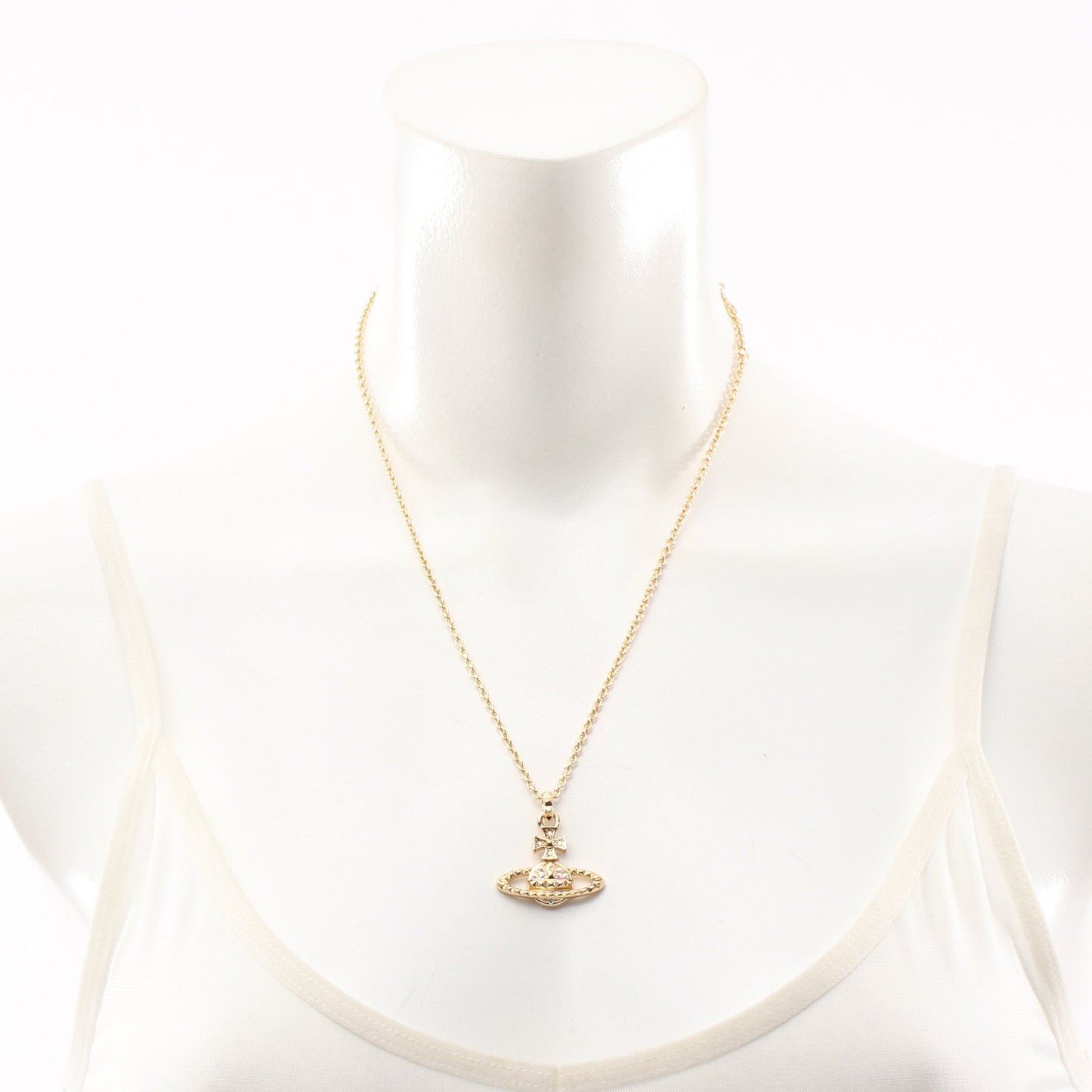 MAYFAIR BAS RELIEF メイフェアバスレリーフ ネックレス GP ラインストーン ゴールド ヴィヴィアンウエストウッド