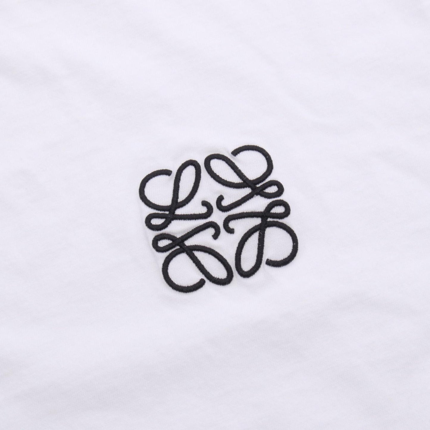 アナグラム刺繍 半袖Tシャツ コットン ホワイト ロエベ トップス LOEWE