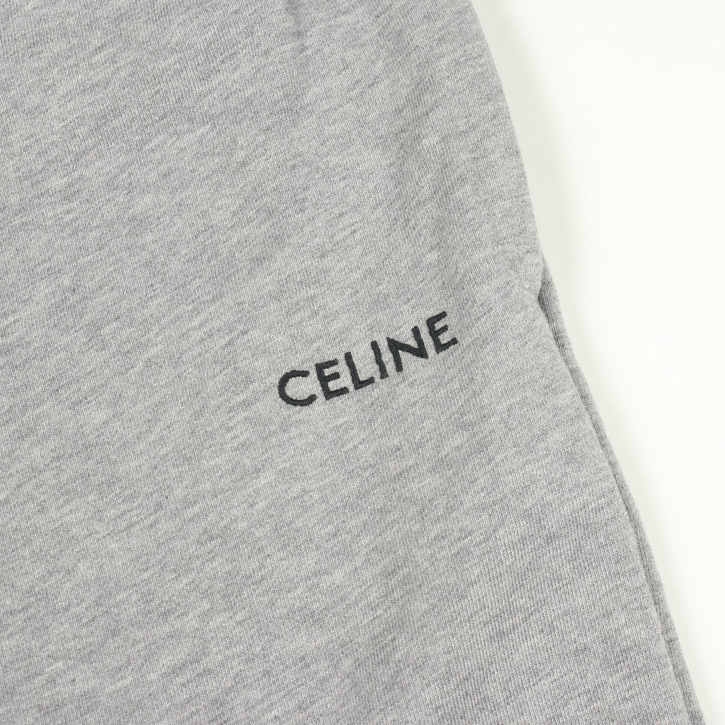 ロゴ刺繍 スウェットパンツ コットン グレー セリーヌ ボトムス CELINE