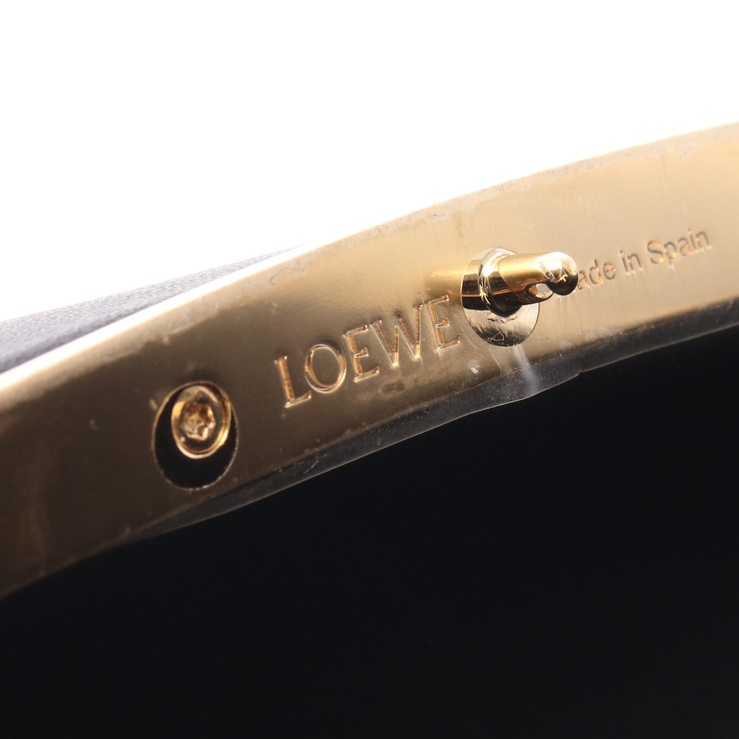 ツイステッド ミノディエール ショルダーバッグ レザー ブラック ロエベ バッグ LOEWE