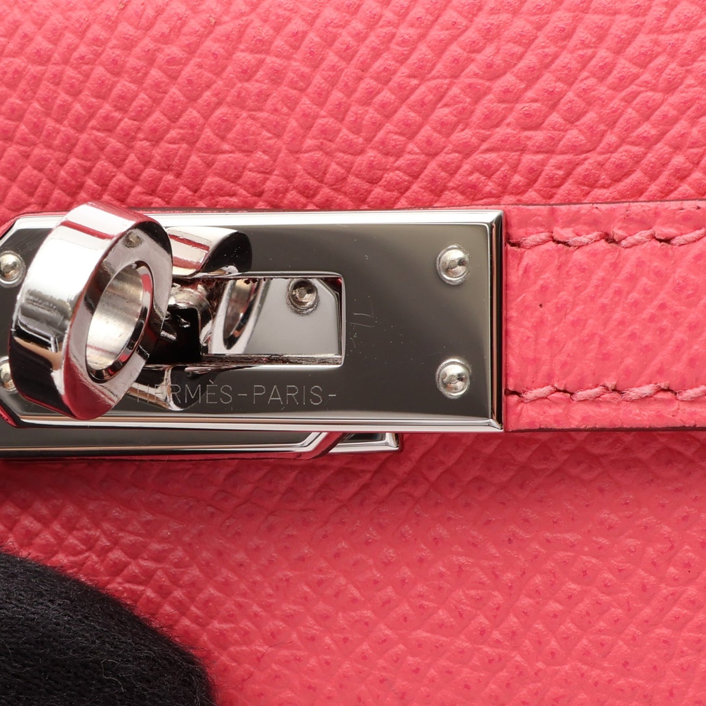 ケリー25 ローズアザレ 2WAY ハンドバッグ ヴォーエプソン ピンク シルバー金具 C刻印 エルメス バッグ HERMES