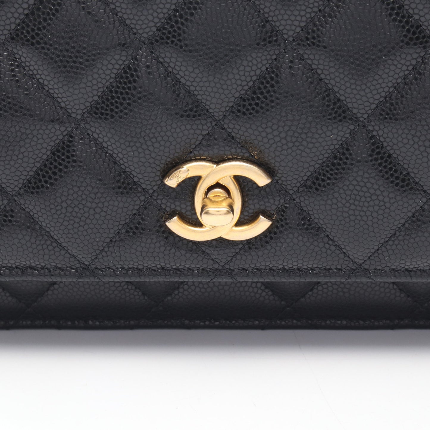 マトラッセ チェーンウォレット キャビアスキン ブラック ゴールド金具 シャネル バッグ CHANEL