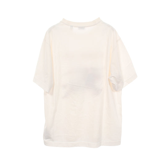 クロスステッチナイト 半袖Tシャツ コットン ホワイト ベージュ バーバリー