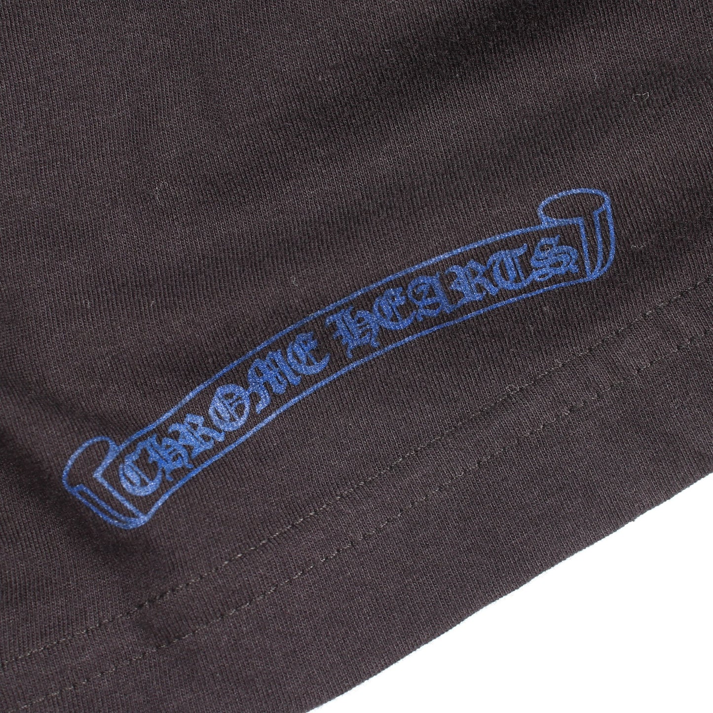ネックロゴ 長袖Tシャツ コットン ブラック ブルー クロムハーツ