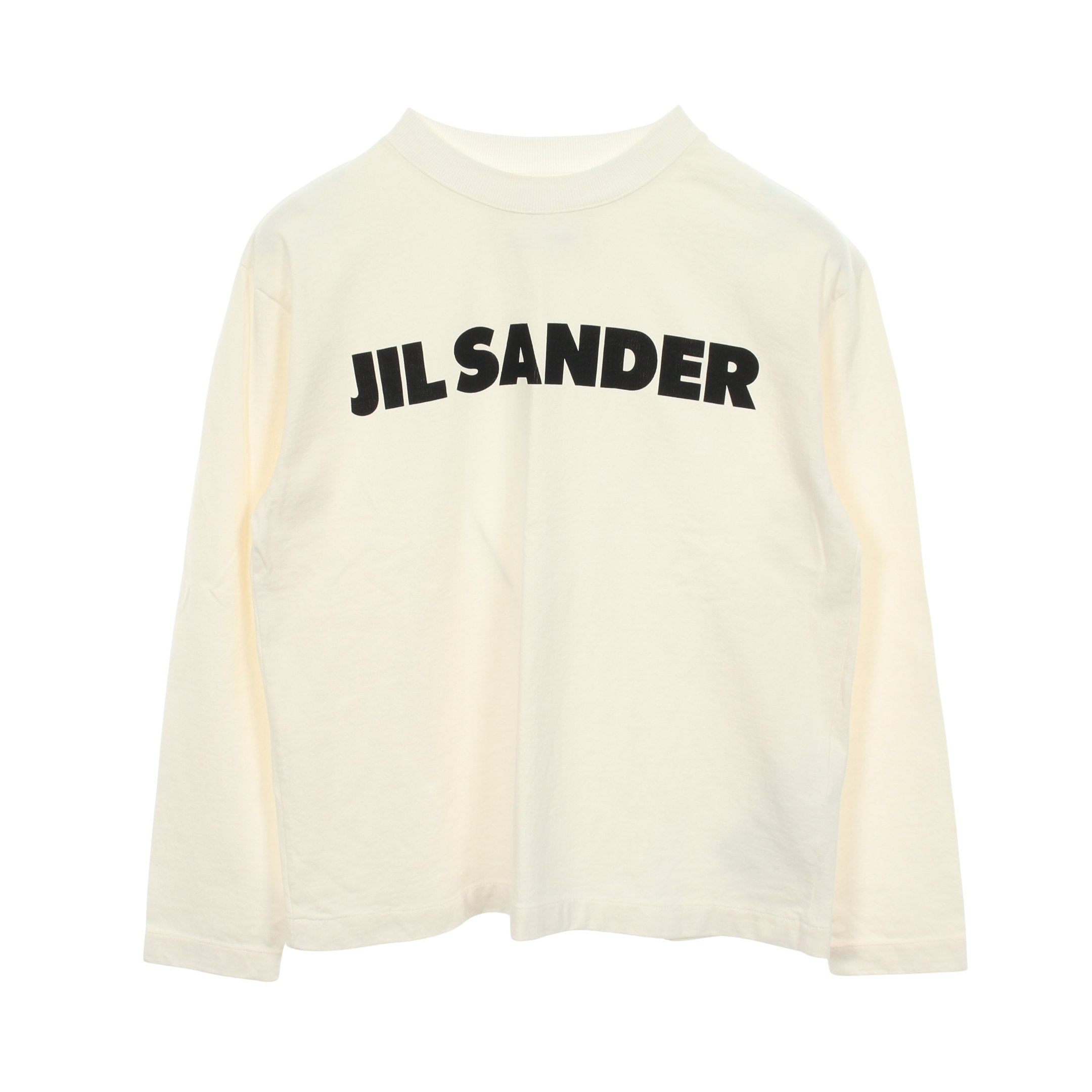 ロゴプリント 長袖Tシャツ コットン ホワイト ジルサンダー – RECLO