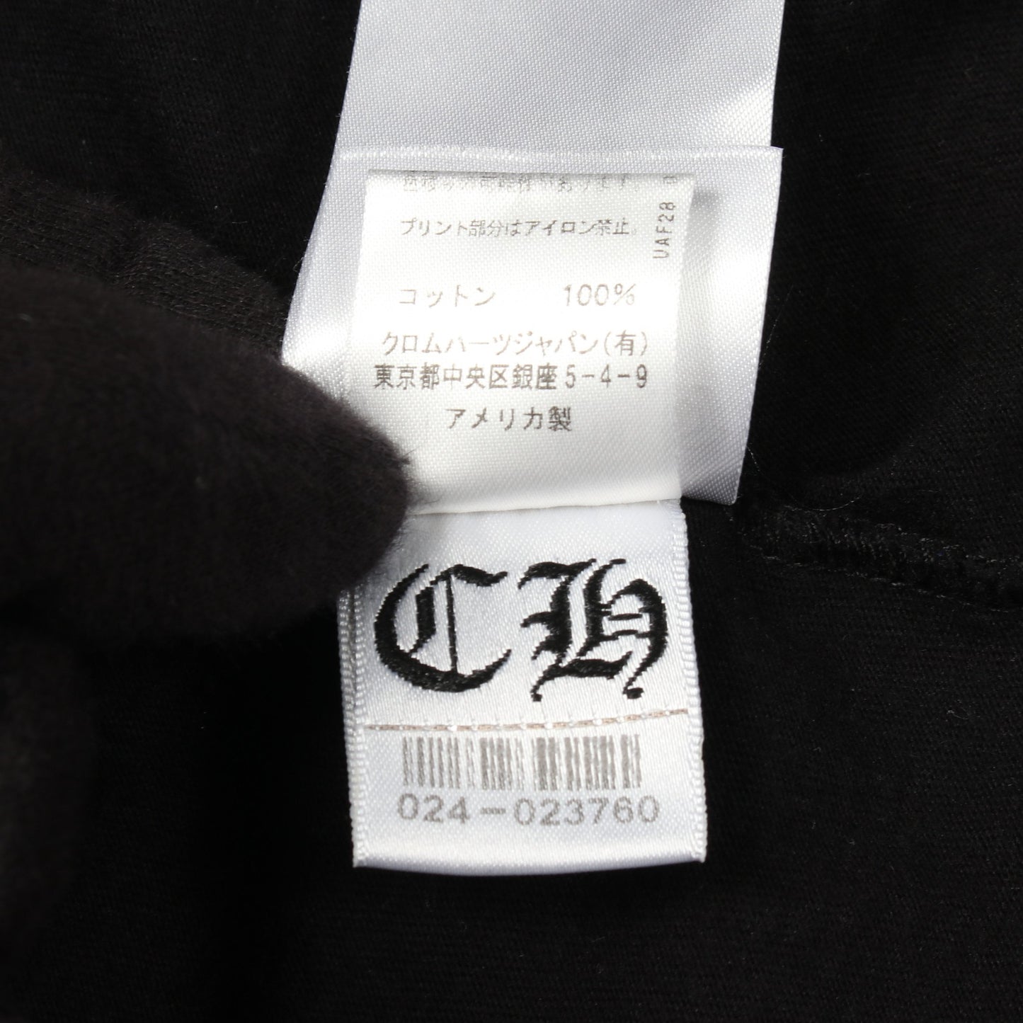 Chrome Hearts × THE HEROES PROJECT ポケット付き 半袖Tシャツ コットン ブラック クロムハーツ トップス Chrome Hearts