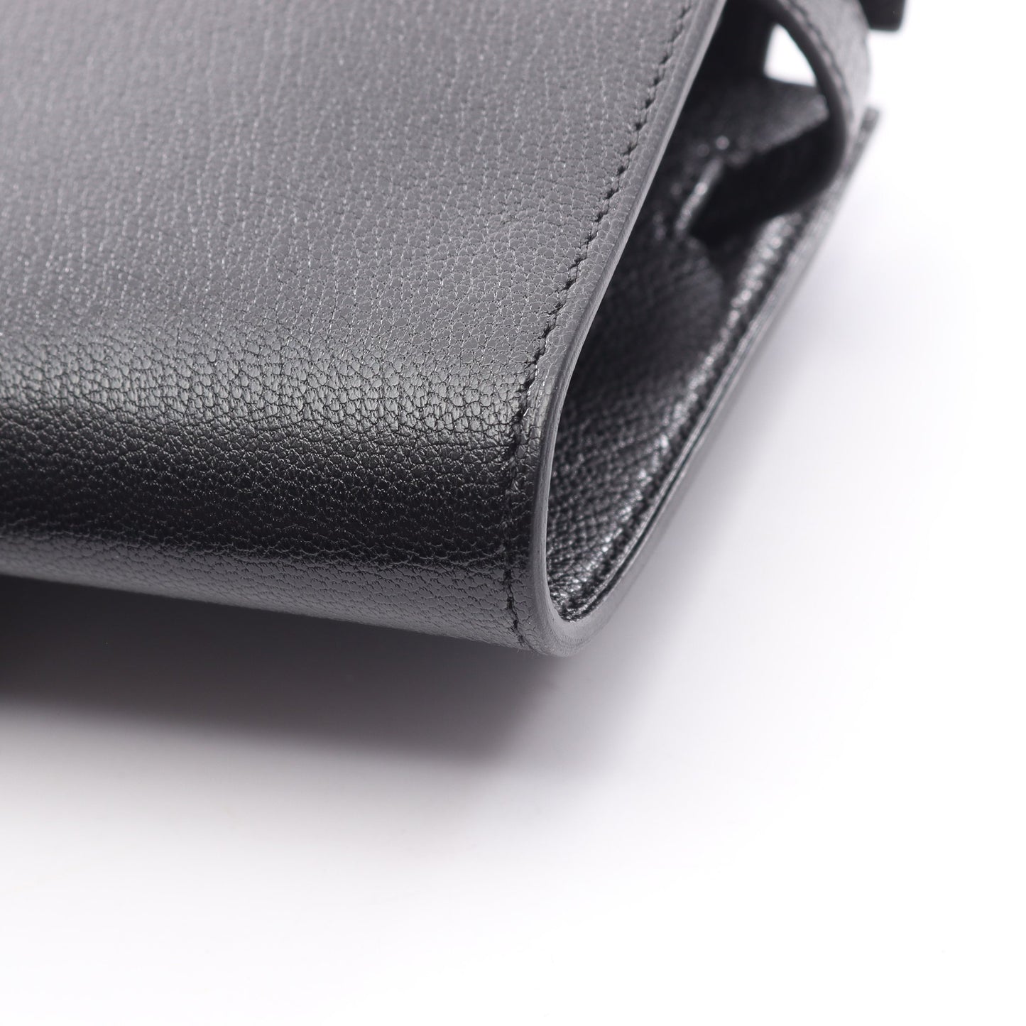 ケリートゥーゴー エレクトラム金具 ショルダーウォレット シェーブルシャムキラ ブラック K刻印 エルメス