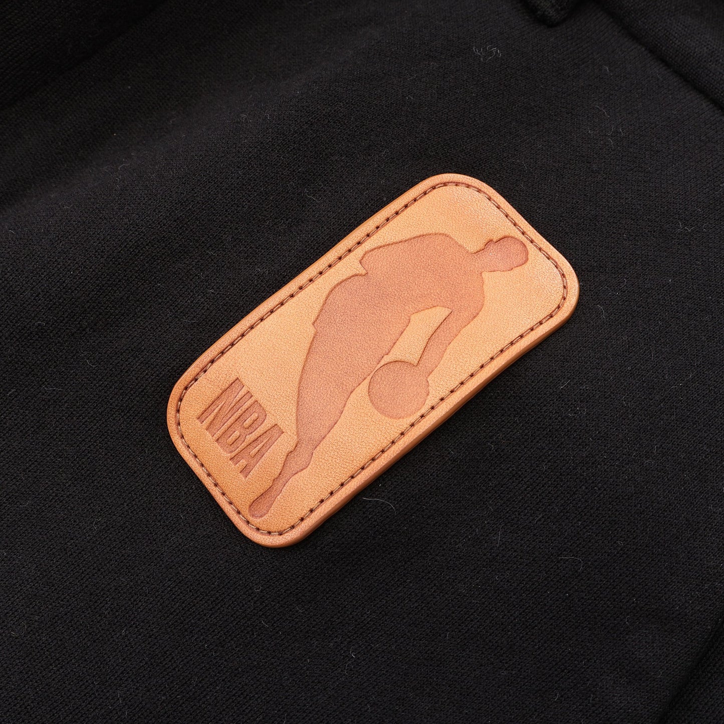 LOUIS VUITTON × NBA Sporty Trousers スウェットパンツ ウール コットン レザー ブラック ルイヴィトン