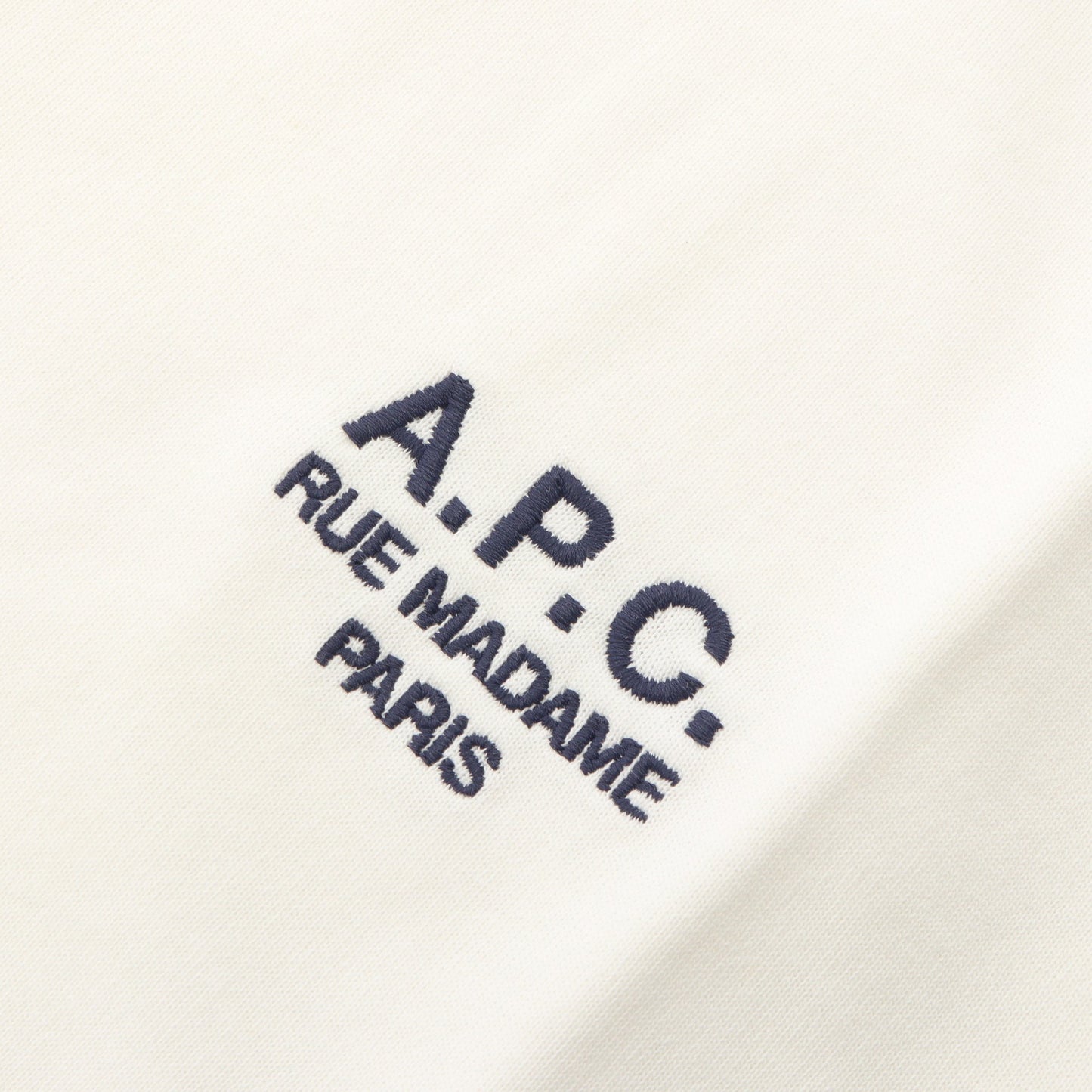 COHBU ロゴ刺繍 半袖Tシャツ コットン ホワイト アーペーセー
