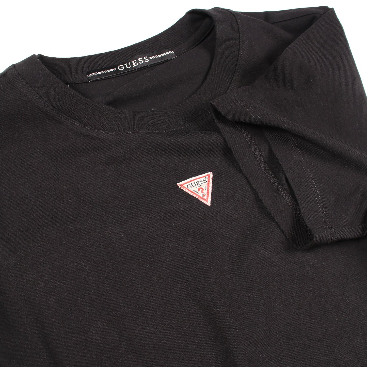 ロゴプリント 半袖Tシャツ コットン ブラック ゲス
