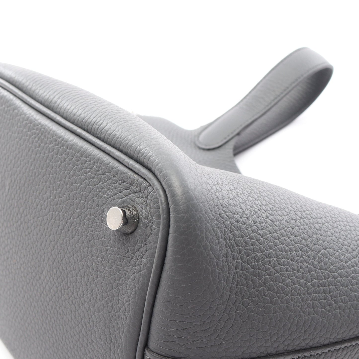 ピコタンロックPM アルドワーズ ハンドバッグ トリヨンクレマンス グレー シルバー金具 K刻印 エルメス バッグ HERMES