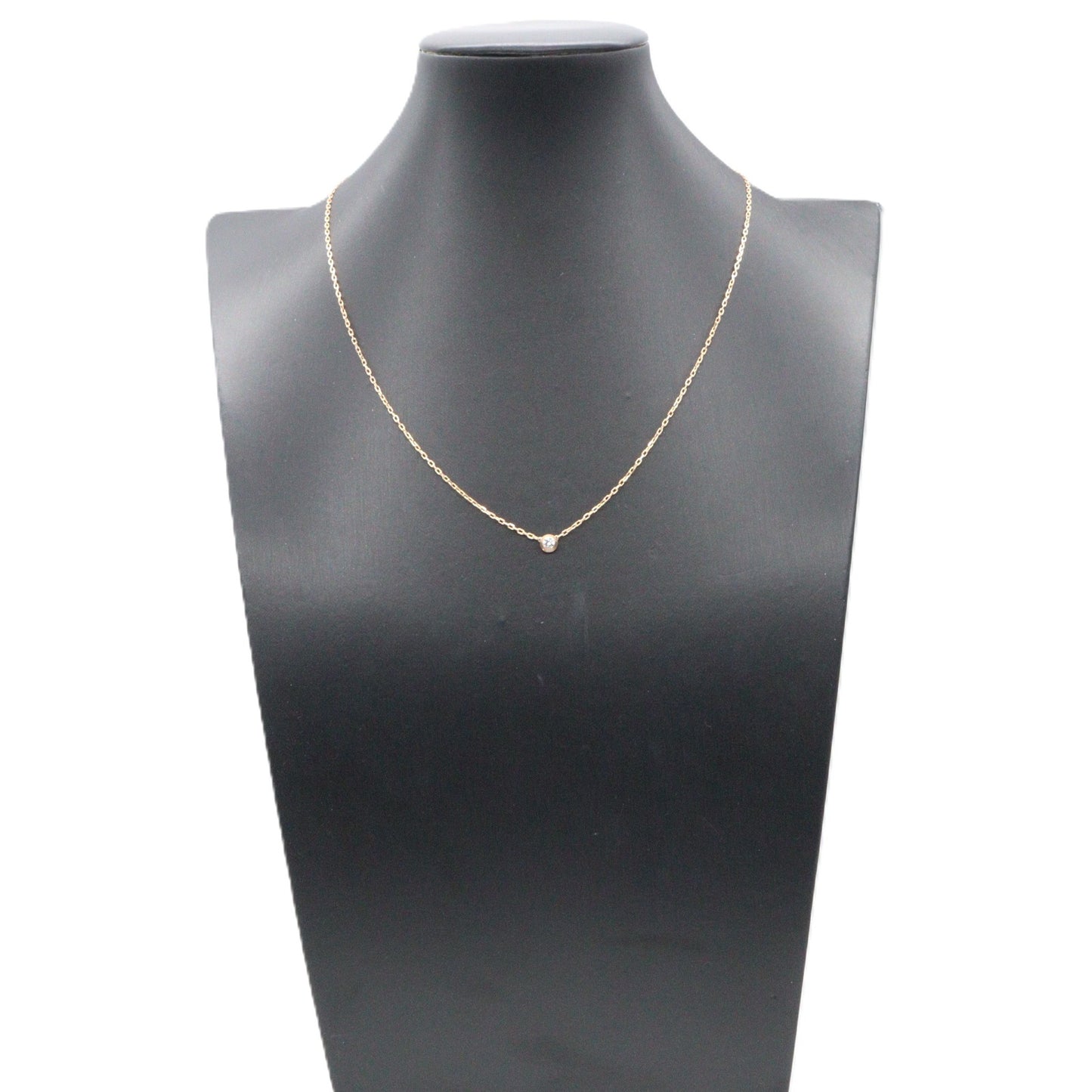 ダムール SM ネックレス ネックレス K18PG ダイヤモンド ピンクゴールド クリア カルティエ アクセサリー Cartier
