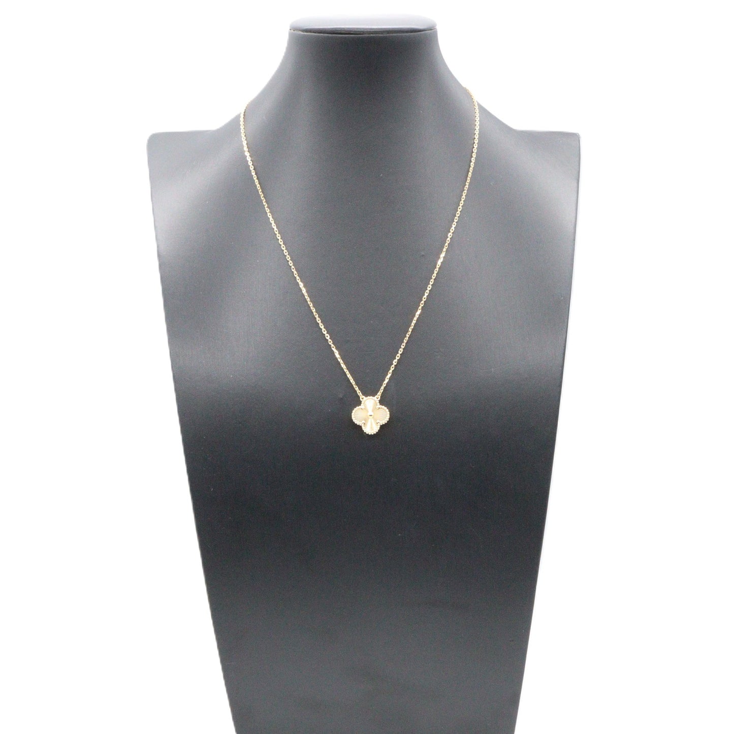 ヴィンテージアルハンブラ ギヨシェ ネックレス K18YG イエローゴールド ヴァンクリーフアンドアーペル アクセサリー Van Cleef & Arpels