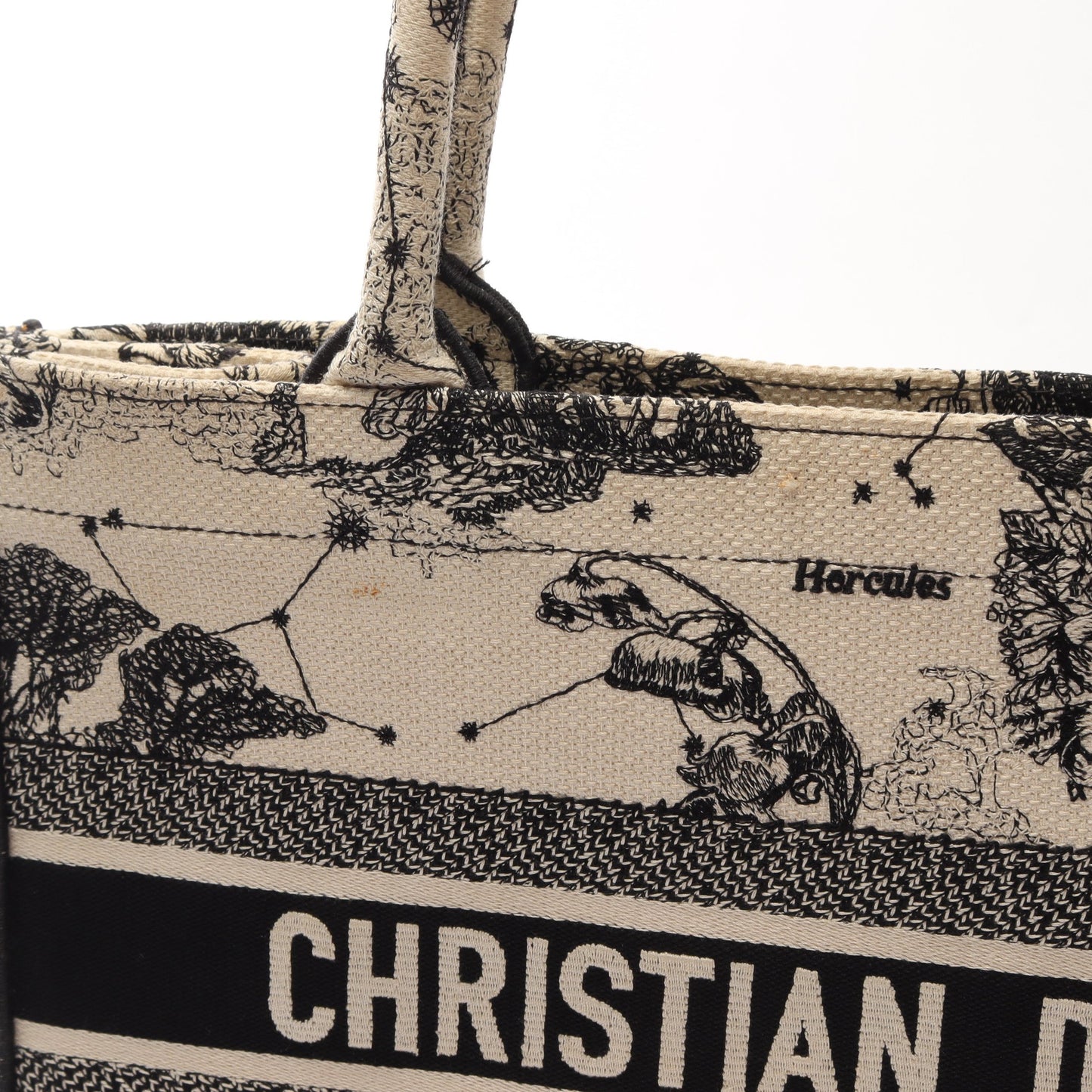 BOOK TOTE ブックトート ミディアム ゾディアック ハンドバッグ トートバッグ キャンバス アイボリー ブラック クリスチャンディオール