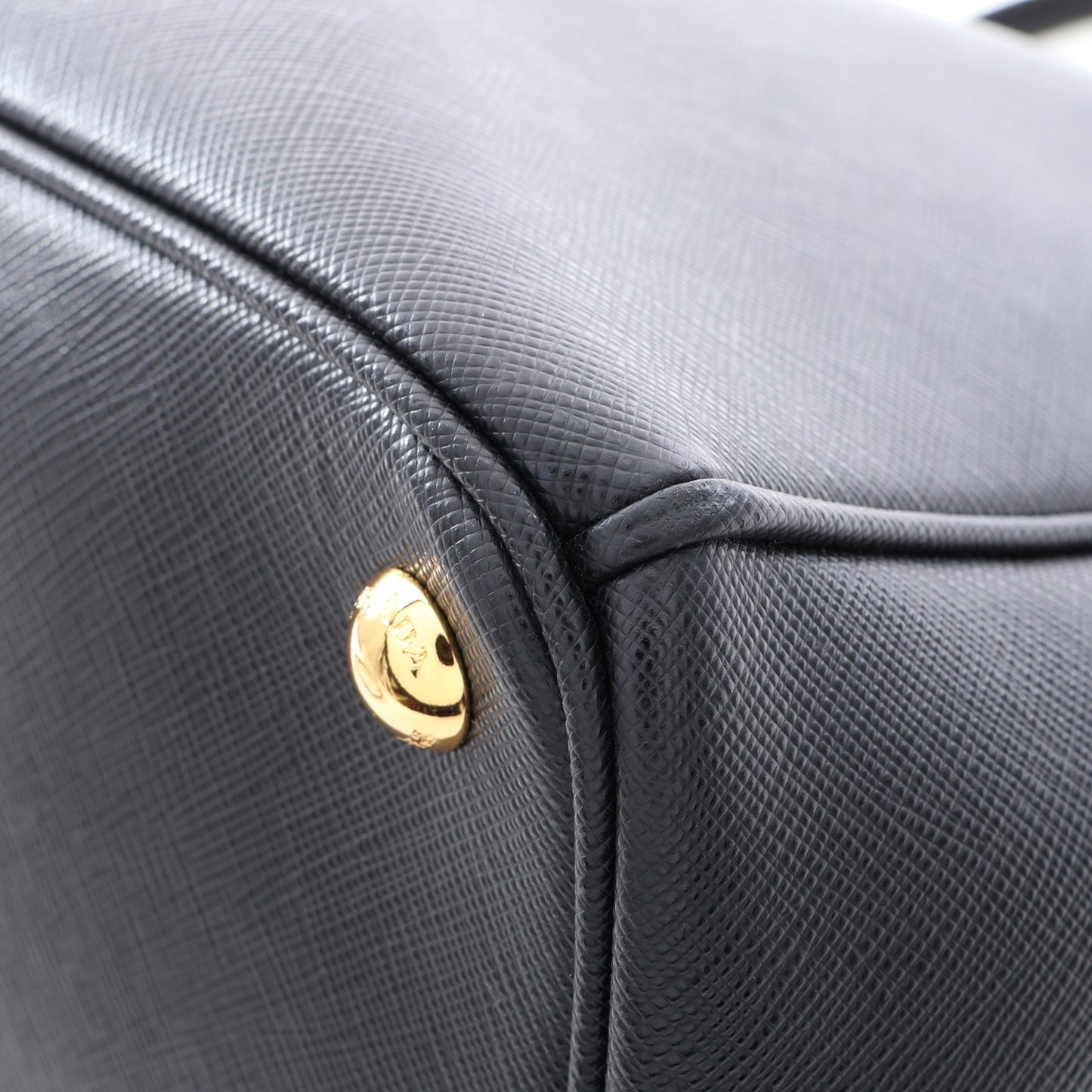 SAFFIANO LUX ガレリア 2WAY ハンドバッグ サフィアーノレザー ブラック プラダ