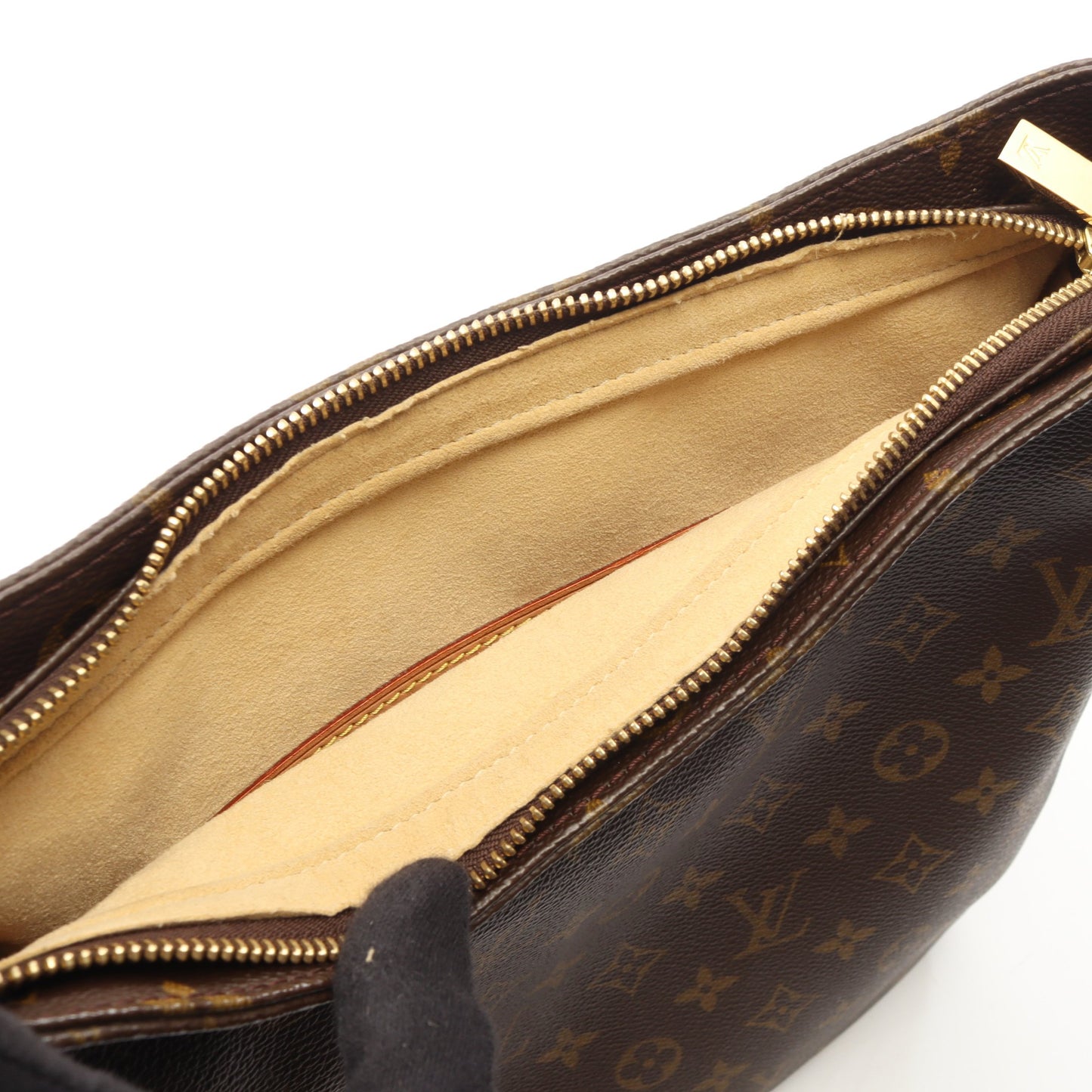 ルーピングGM モノグラム ショルダーバッグ PVC レザー ブラウン ルイヴィトン バッグ LOUIS VUITTON