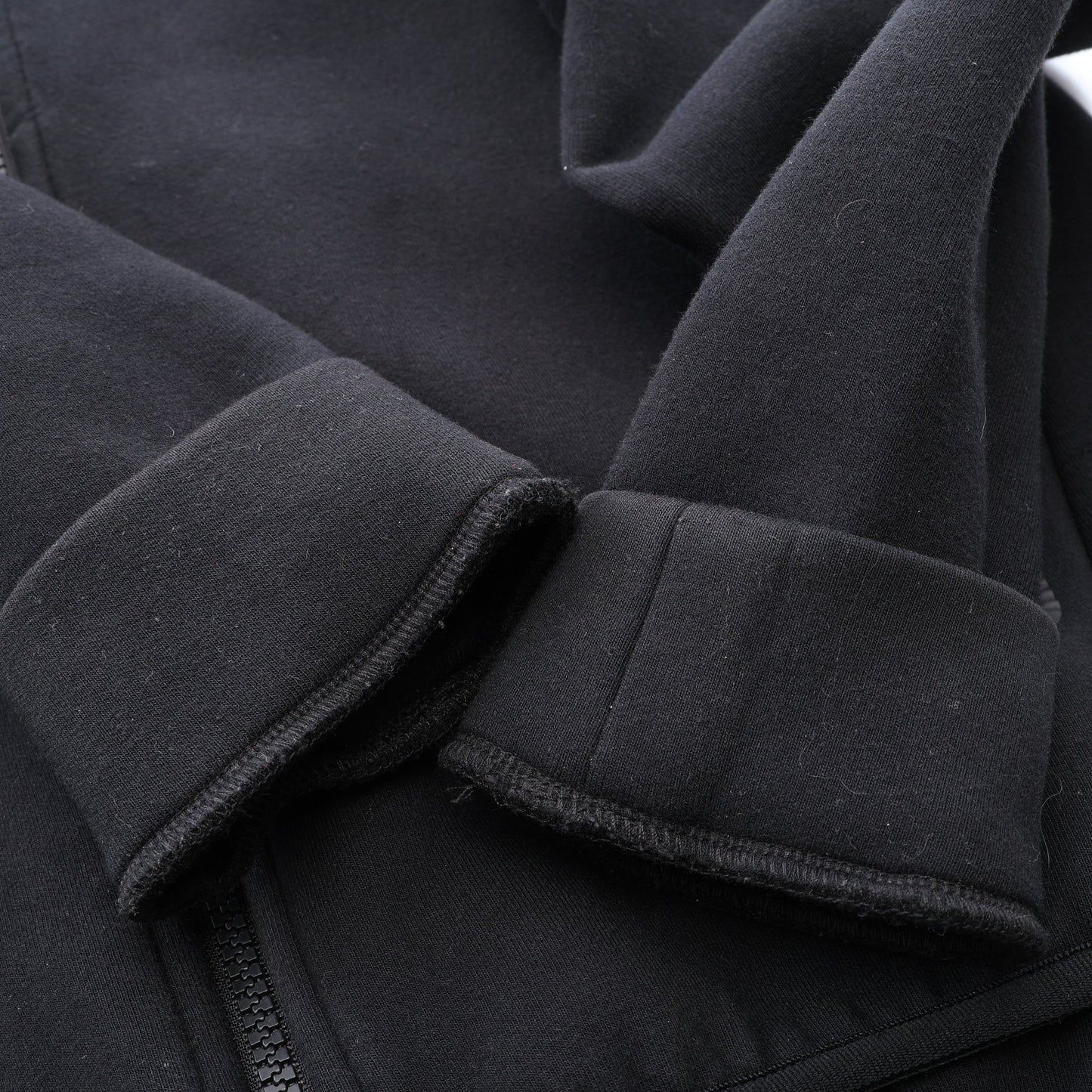 TECH KNIT HOODIE ジップアップパーカー コットン ブラック エフシーレアルブリストル