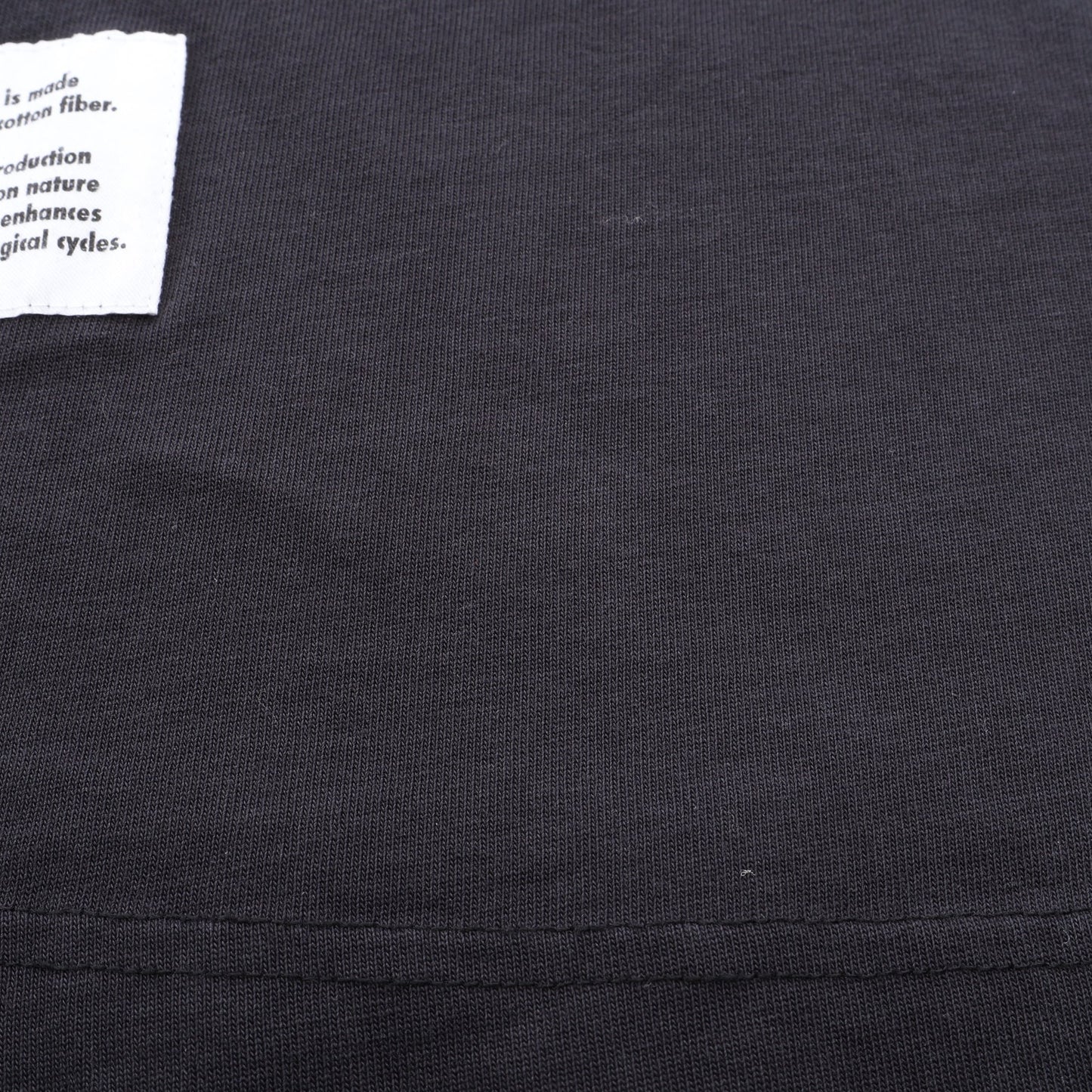 ロゴ刺繍 モックネック 長袖Tシャツ コットン ブラック ヘロンプレストン