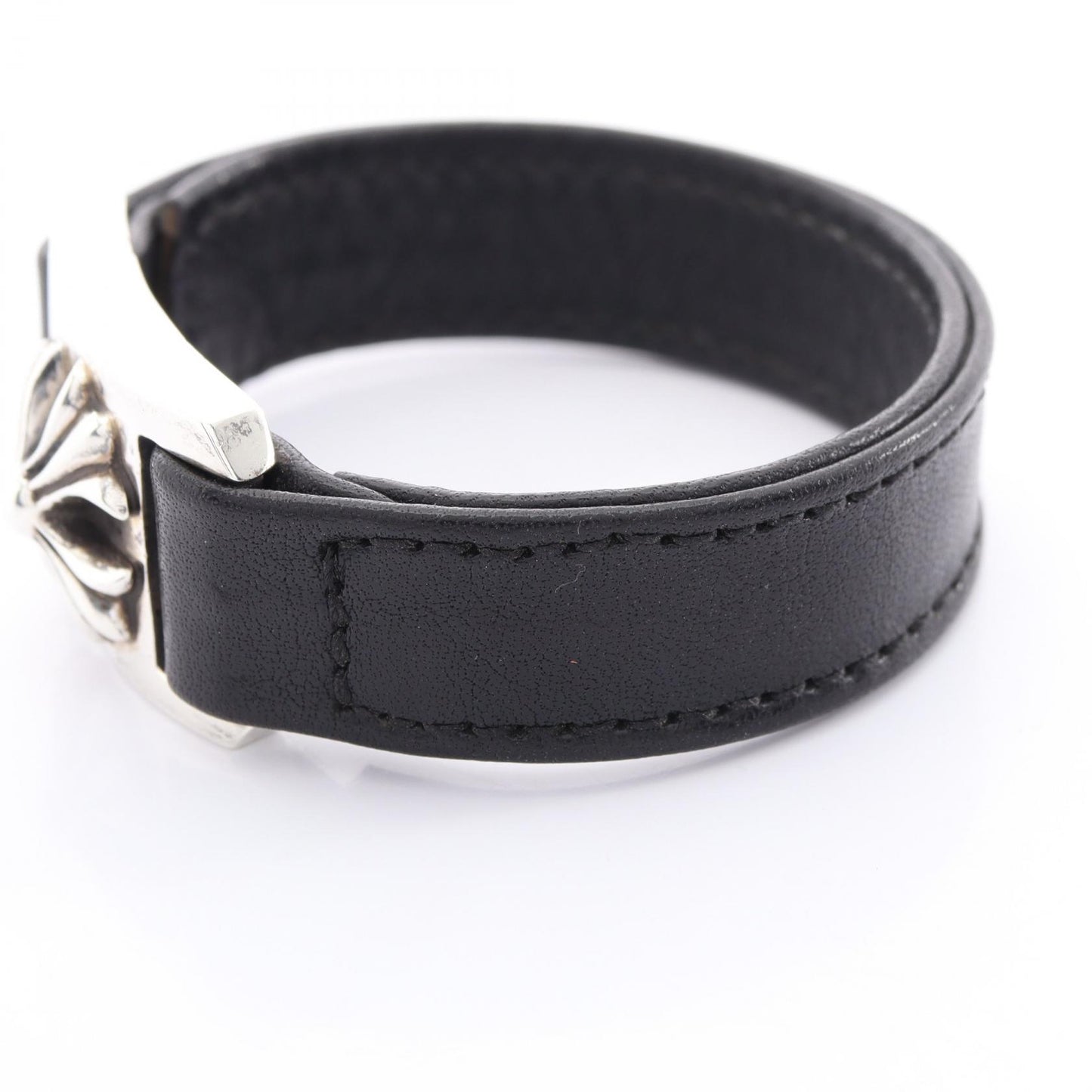 HARNESS CLASP ハーネスクラスプ ブレスレット SV925 レザー ブラック シルバー クロムハーツ