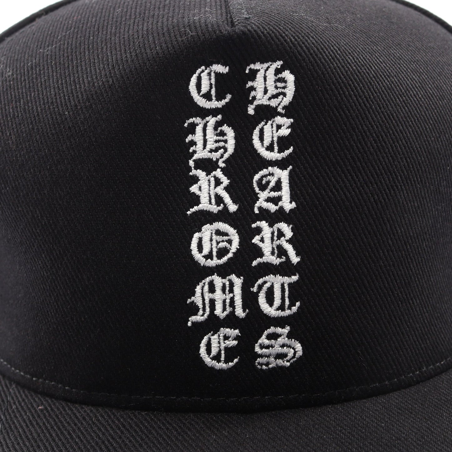 Vertical Logo キャップ コットン ブラック クロムハーツ