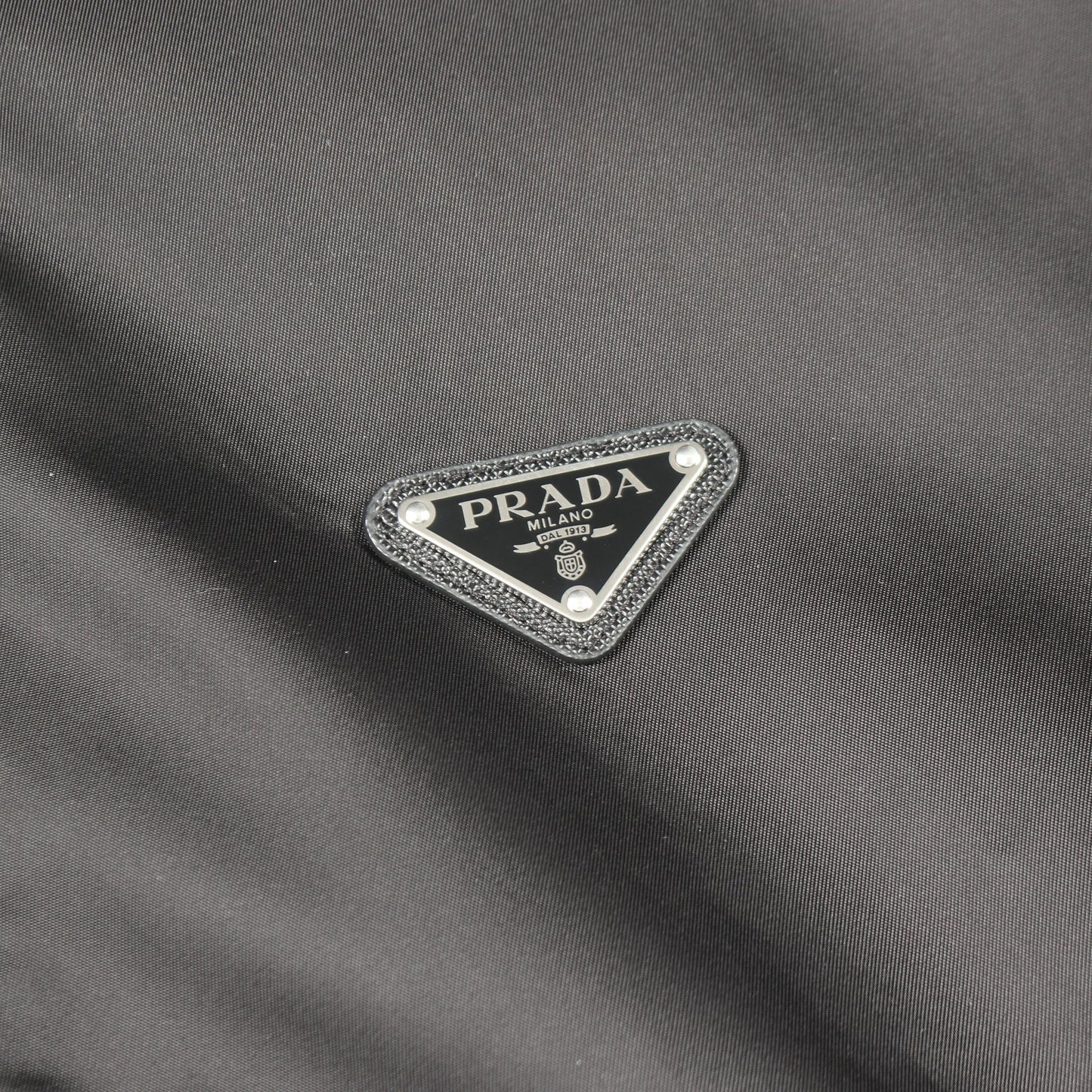 Re-Nylon トライアングルロゴ ブルゾン ジャケット ナイロン ブラック プラダ
