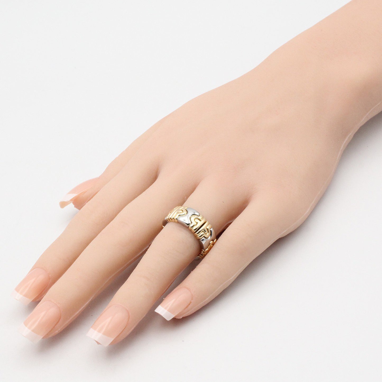 パレンテシ リング リング 指輪 K18YG ステンレススチール ゴールド シルバー イエローゴールド ブルガリ アクセサリー BVLGARI