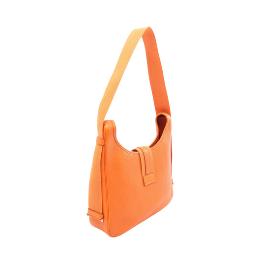 サコ ショルダーバッグ トリヨンクレマンス オレンジ シルバー金具 □C刻印 エルメス バッグ HERMES