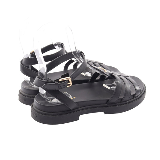 フラニー サンダル レザー ブラック コーチ シューズ COACH
