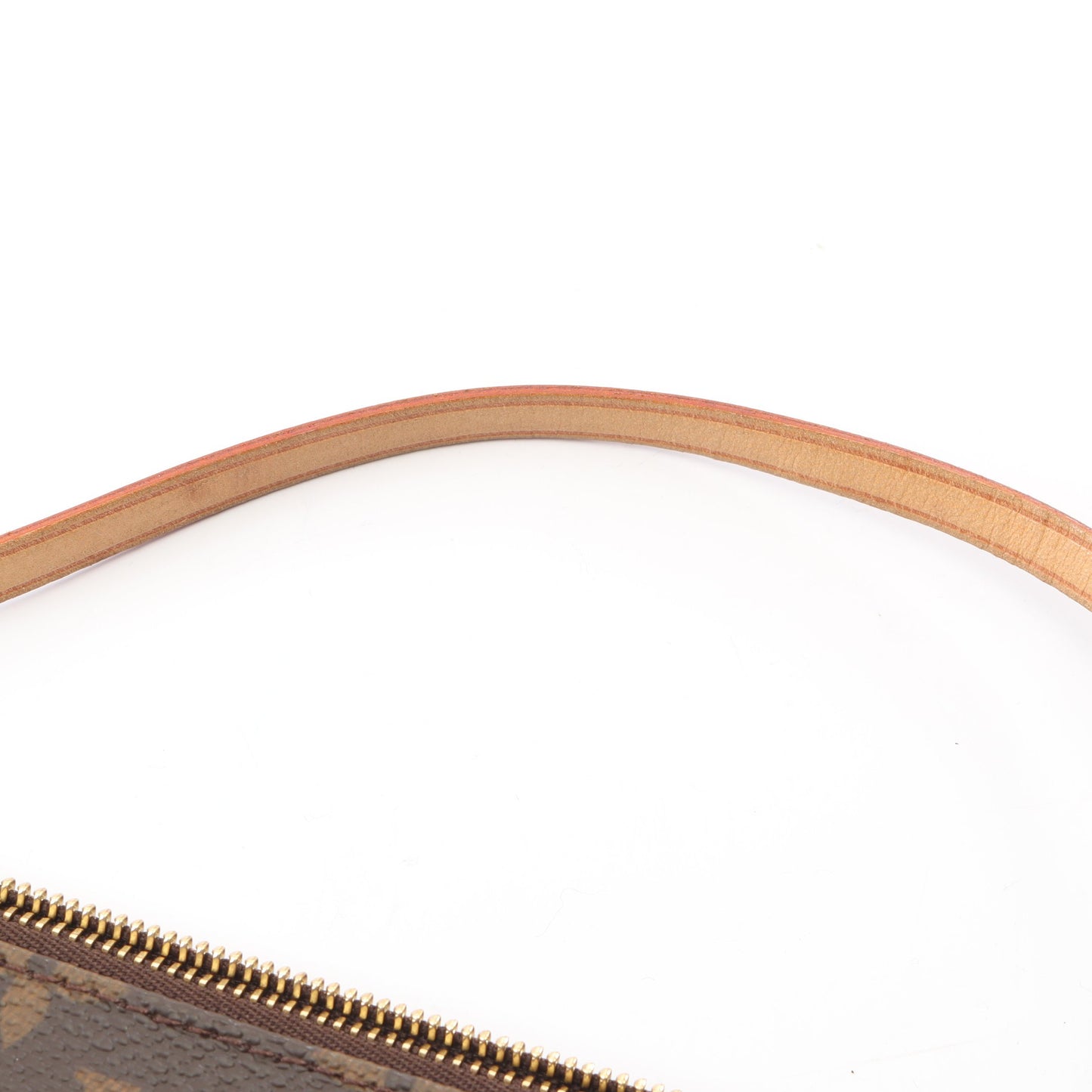ポシェットアクセソワール モノグラム ハンドバッグ PVC レザー ブラウン ルイヴィトン