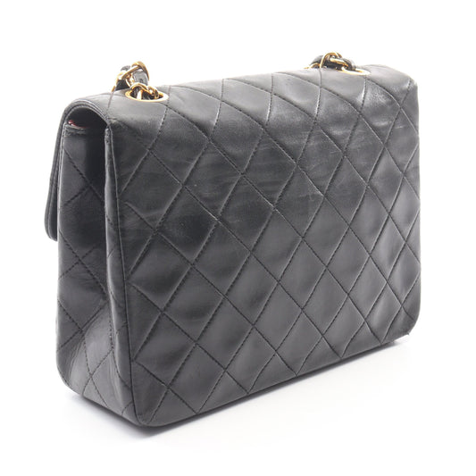 ミニマトラッセ20 チェーンショルダーバッグ ラムスキン ブラック ゴールド金具 ヴィンテージ シャネル バッグ CHANEL