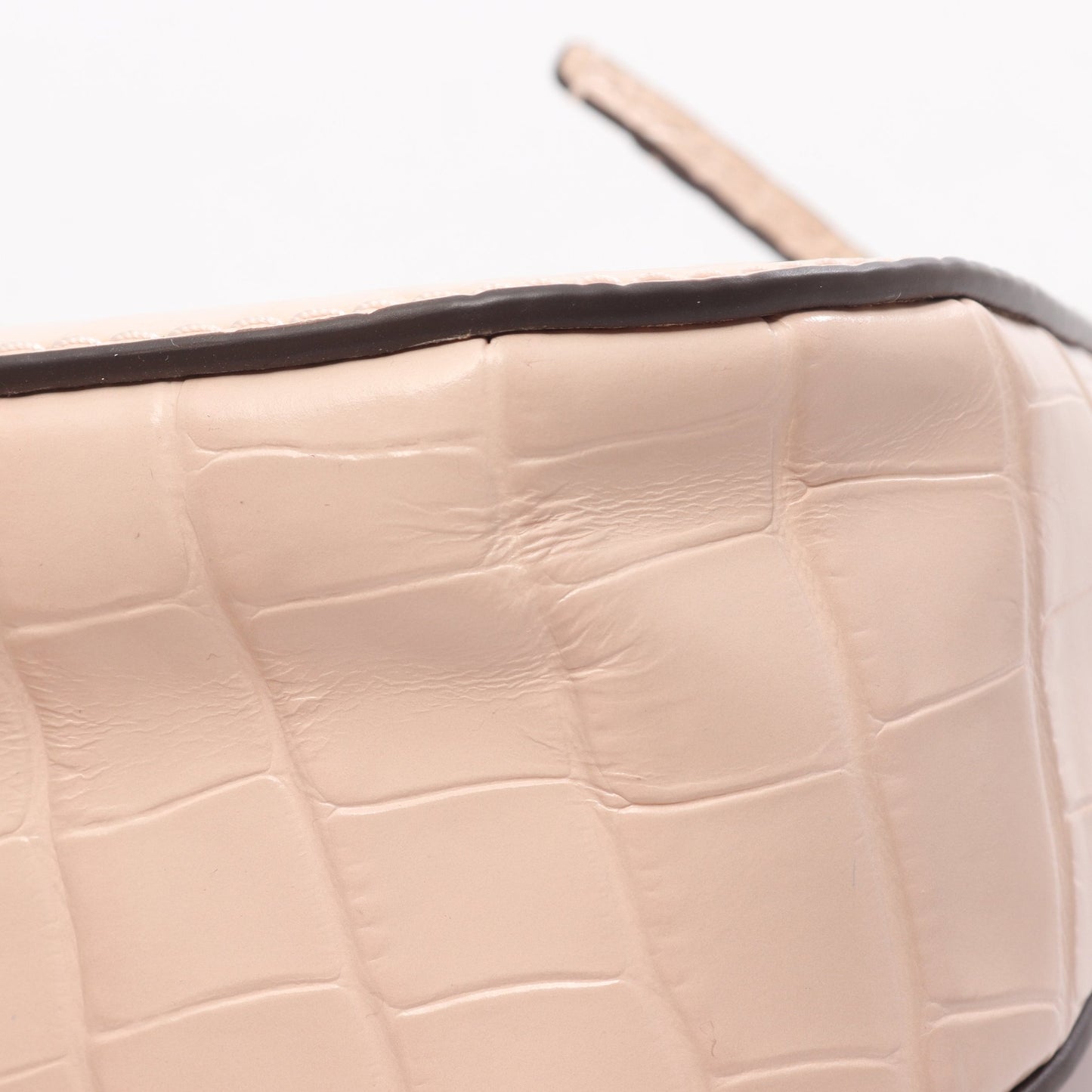 THEA EMBOSSED CONVERTIBLE CROSSBODY クロコ型押し 2WAY ショルダーバッグ レザー ピンク トリーバーチ