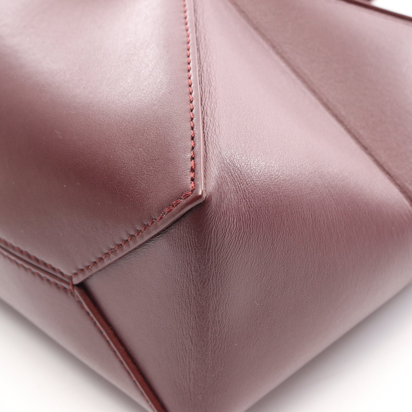 PUZZLE FOLD TOTE MINI パズル フォルドトート ミニ 2WAY ハンドバッグ レザー ボルドー ロエベ